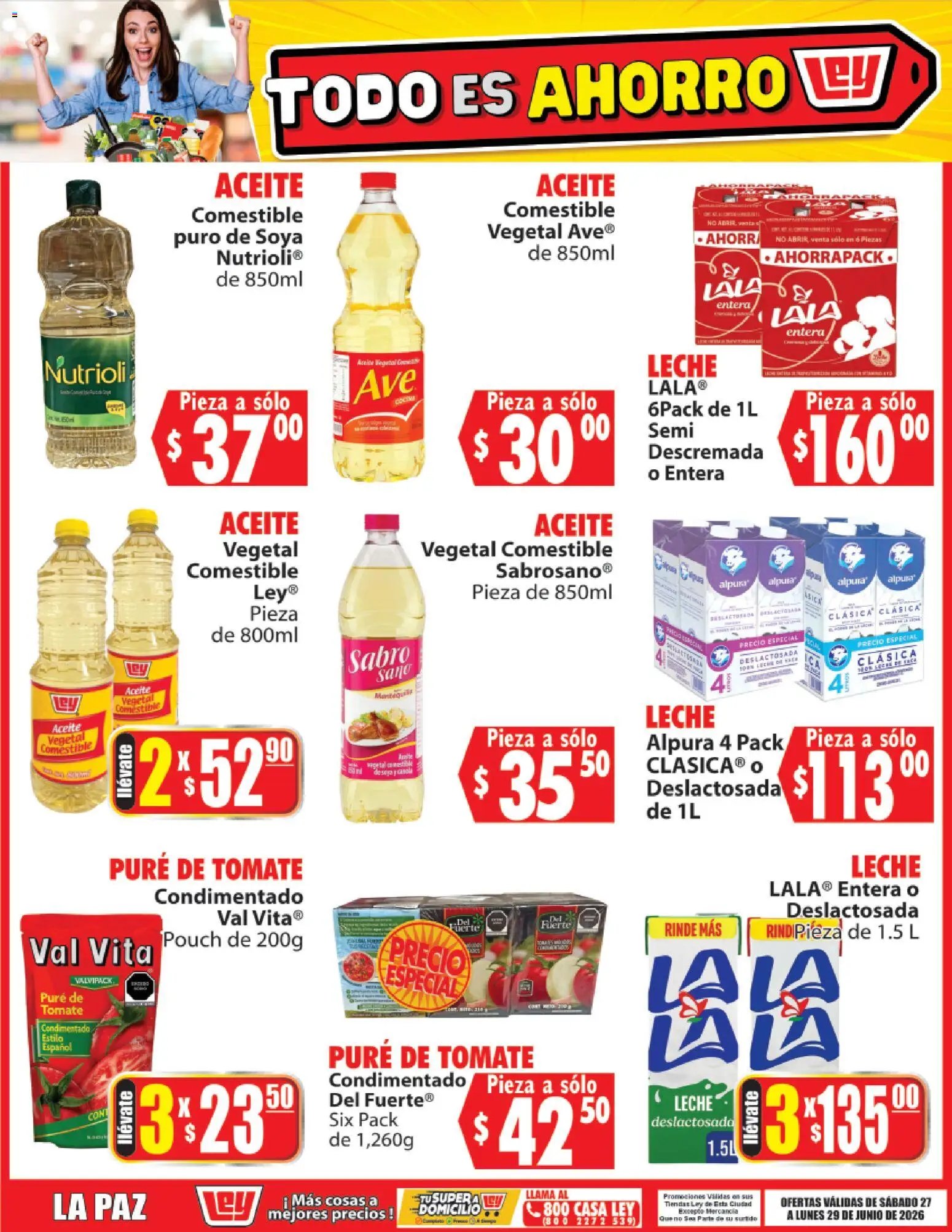 Casa Ley oferta desde 27/06/2026 Casa Ley folleto Todo es ahorro