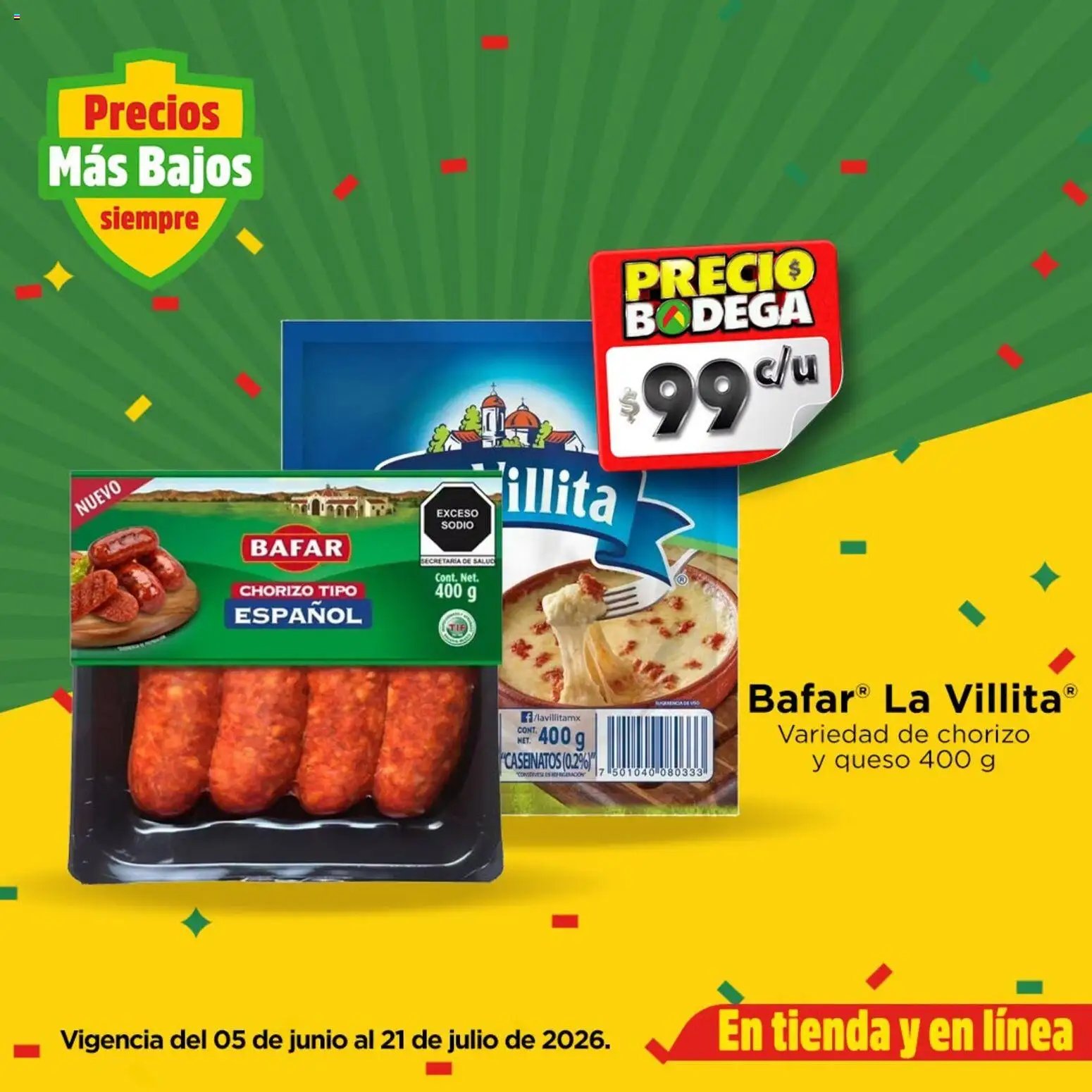 Bodega Aurrerá oferta desde 05/06/2026 Bodega Aurrerá folleto La emoción de los partidos ya empezó