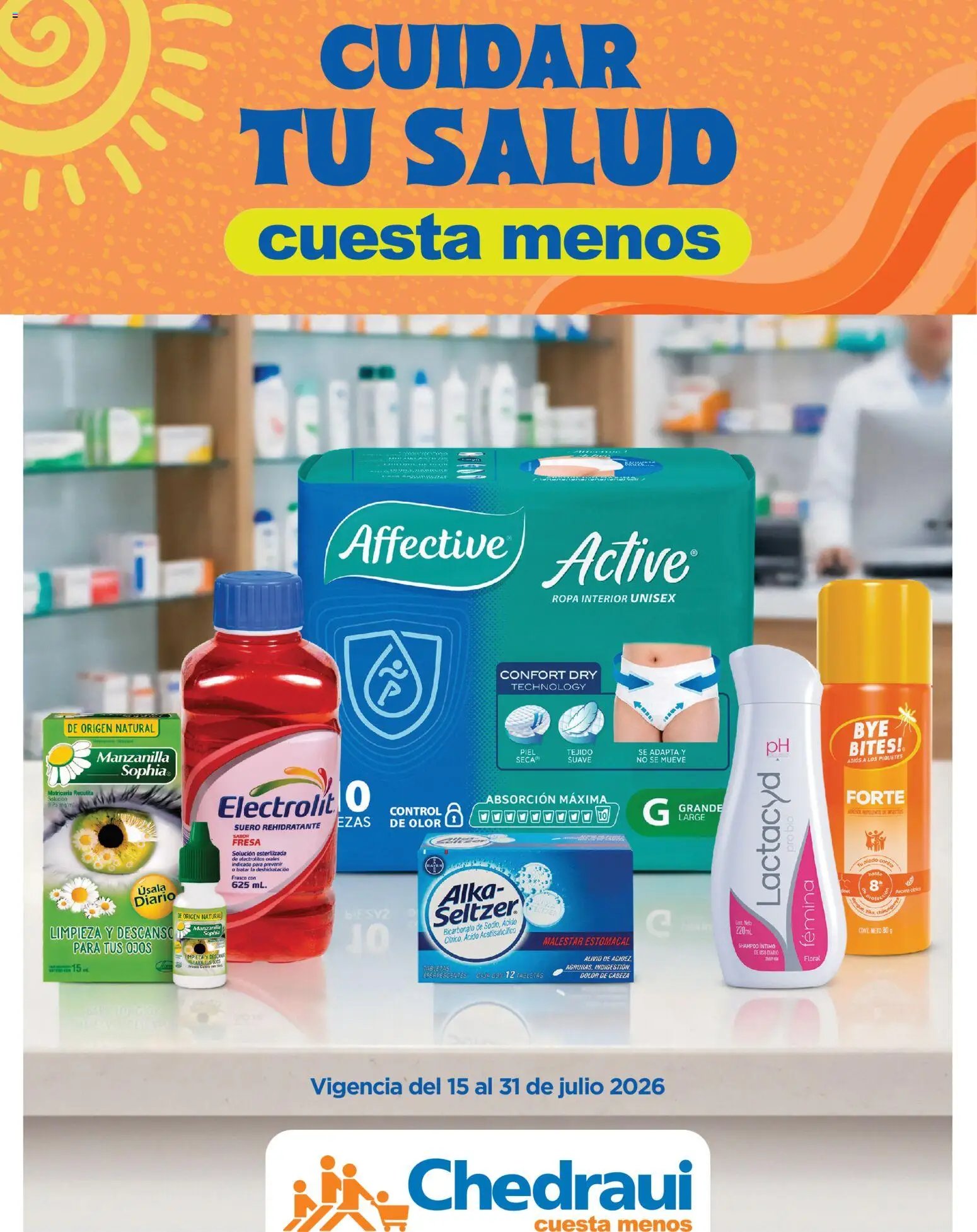 Chedraui oferta desde 15/07/2026 Chedraui folleto Cuidar tu salud