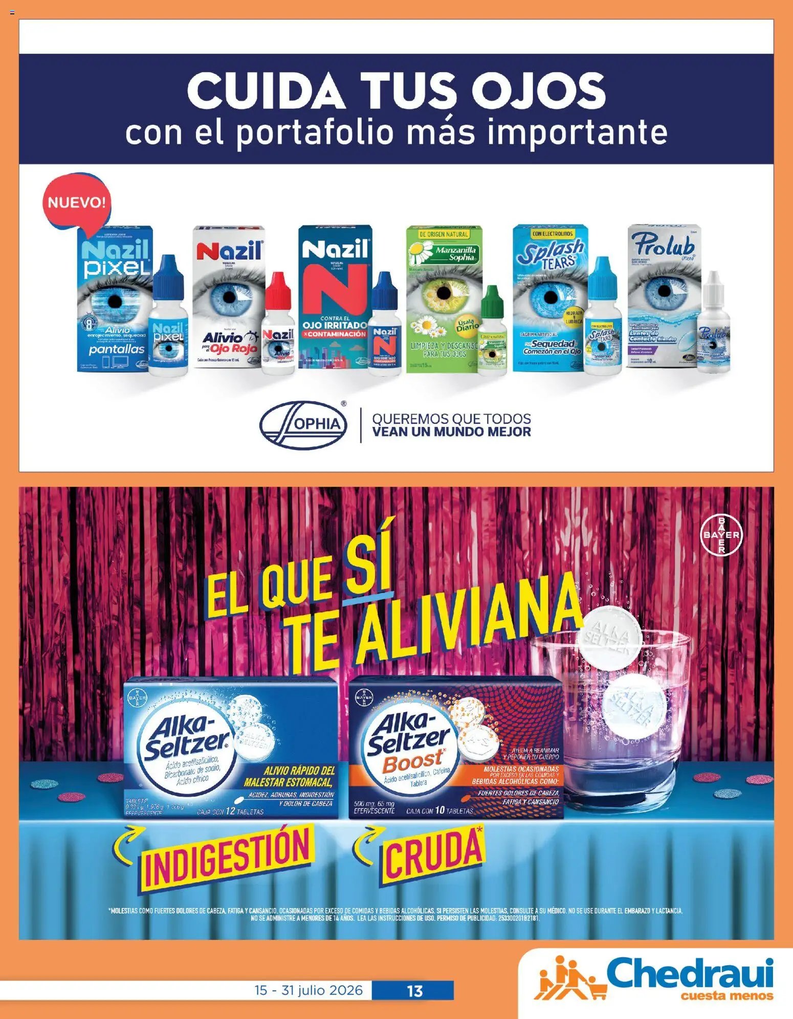 Chedraui oferta desde 15/07/2026 Chedraui folleto Cuidar tu salud