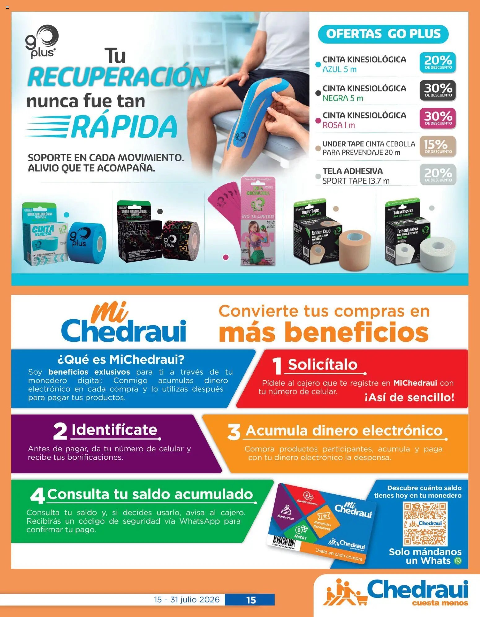 Chedraui oferta desde 15/07/2026 Chedraui folleto Cuidar tu salud