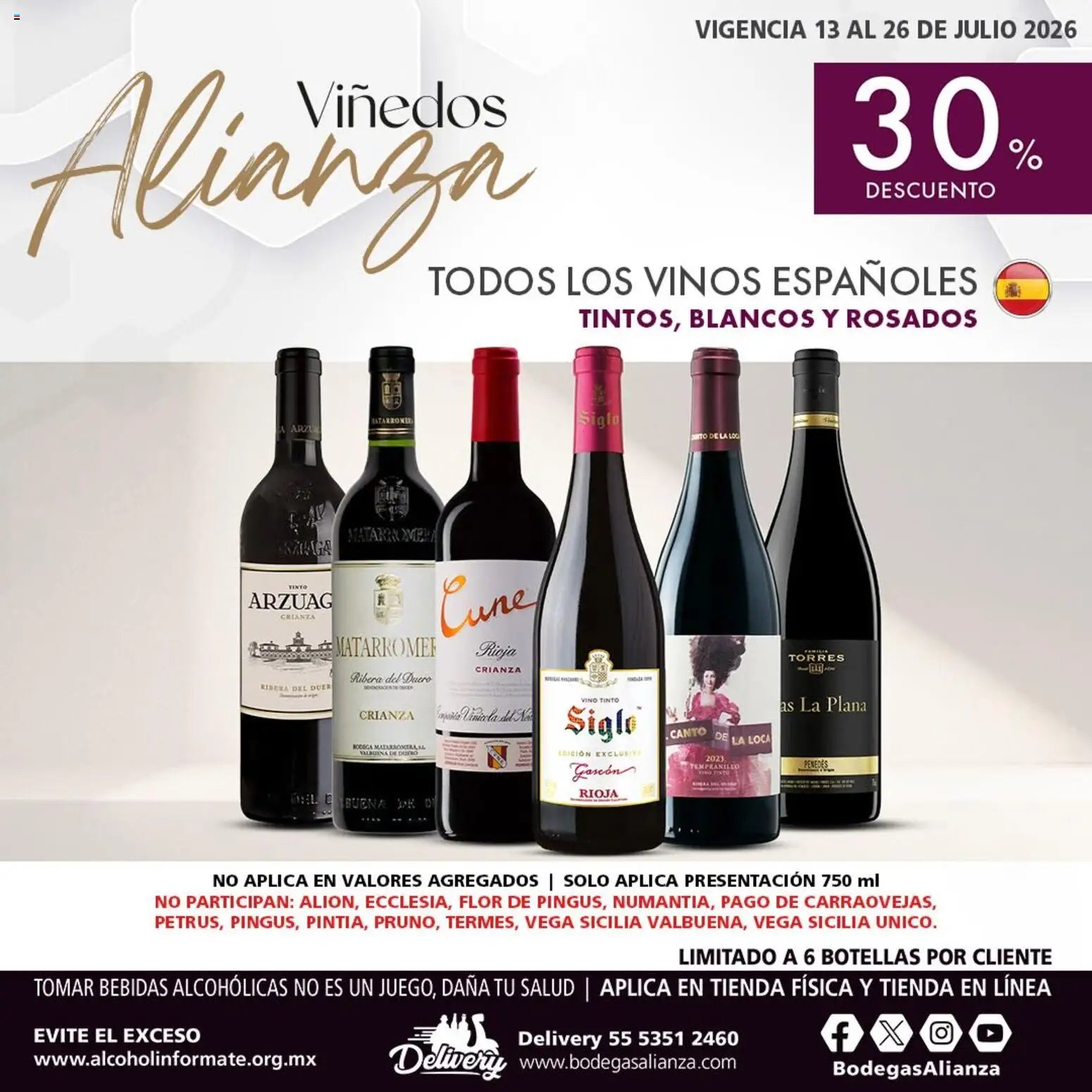 Bodegas Alianza oferta desde 13/07/2026 Bodegas Alianza catálogo Viñedos Alianza