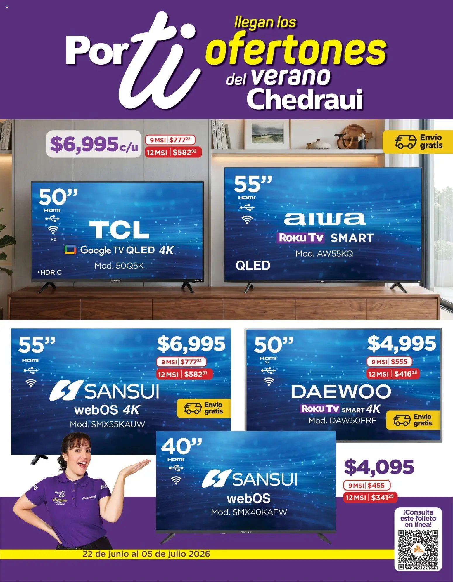 Chedraui oferta desde 22/06/2026 Chedraui folleto Llegan los porti ofertones del verano
