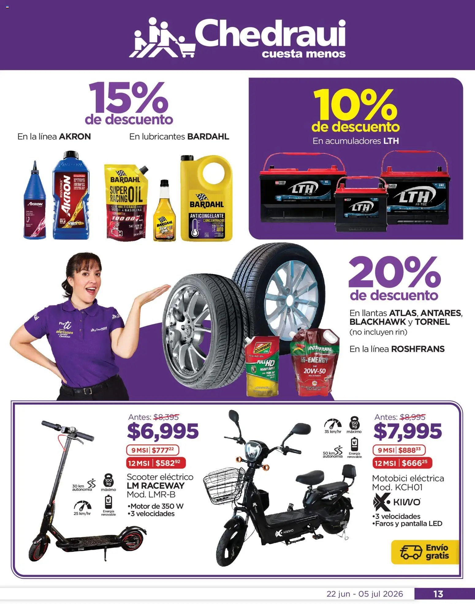 Chedraui oferta desde 22/06/2026 Chedraui folleto Llegan los porti ofertones del verano