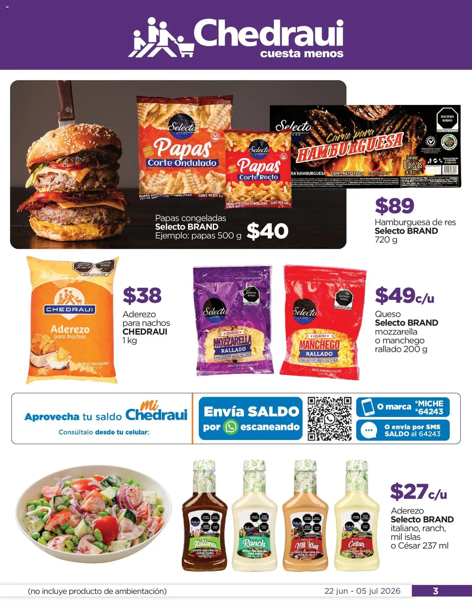 Chedraui oferta desde 22/06/2026 Chedraui folleto Llegan los porti ofertones del verano