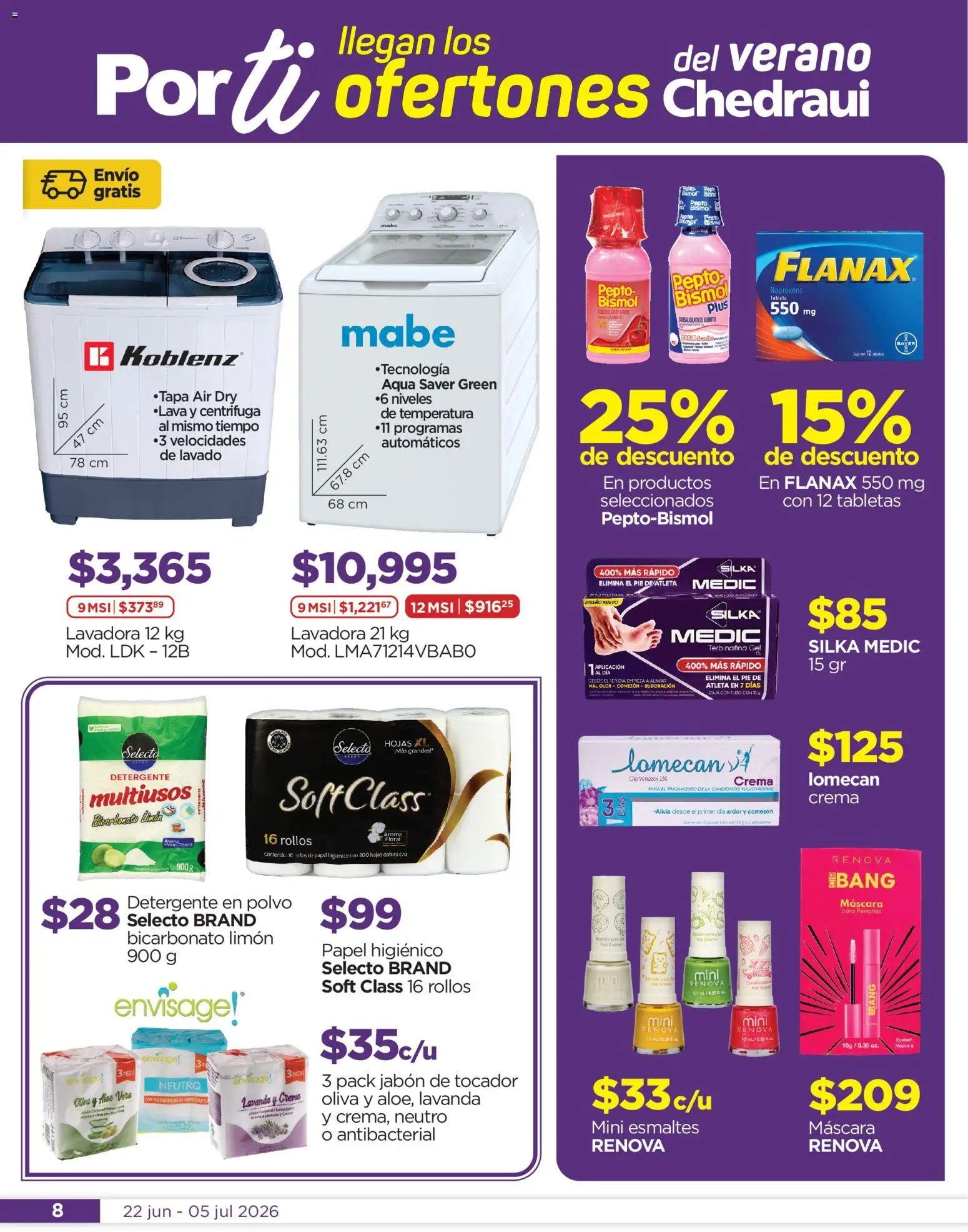 Chedraui oferta desde 22/06/2026 Chedraui folleto Llegan los porti ofertones del verano