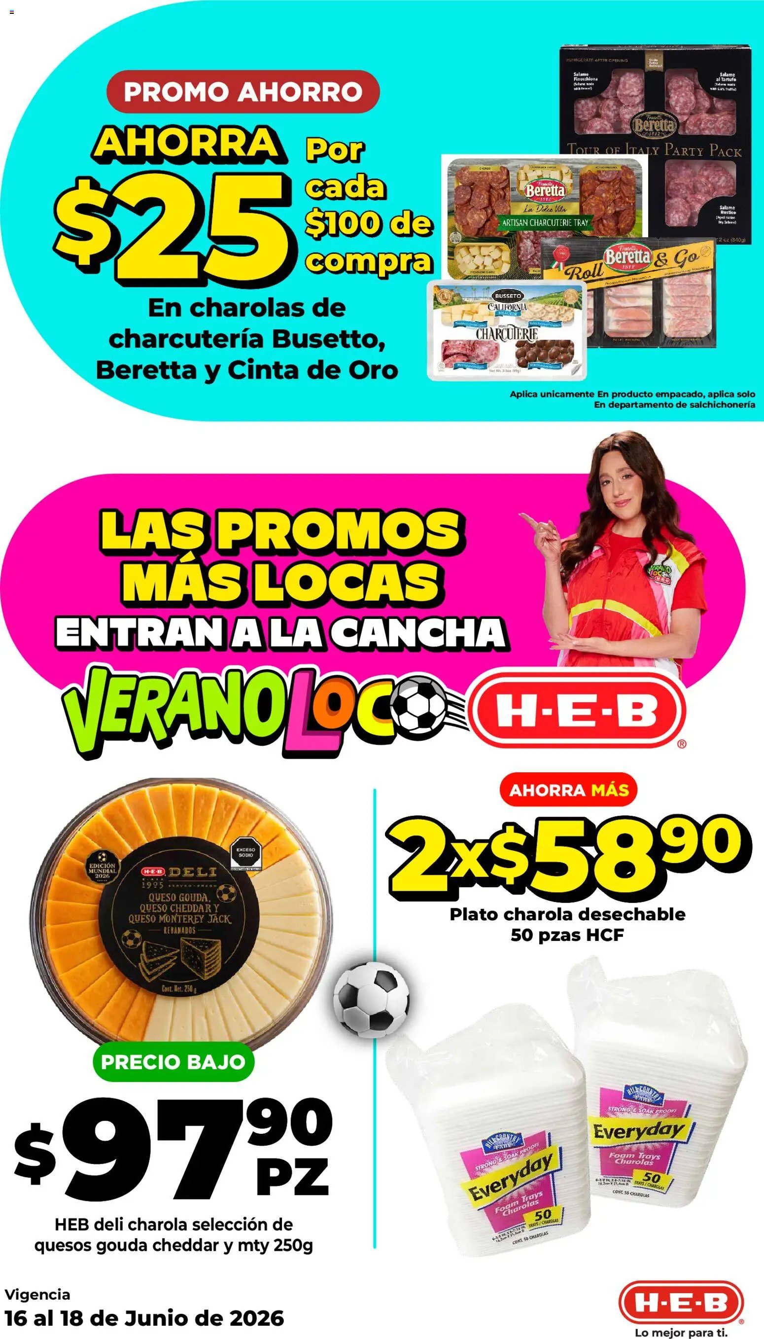 H-E-B oferta desde 16/06/2026 H-E-B folleto Ofertas