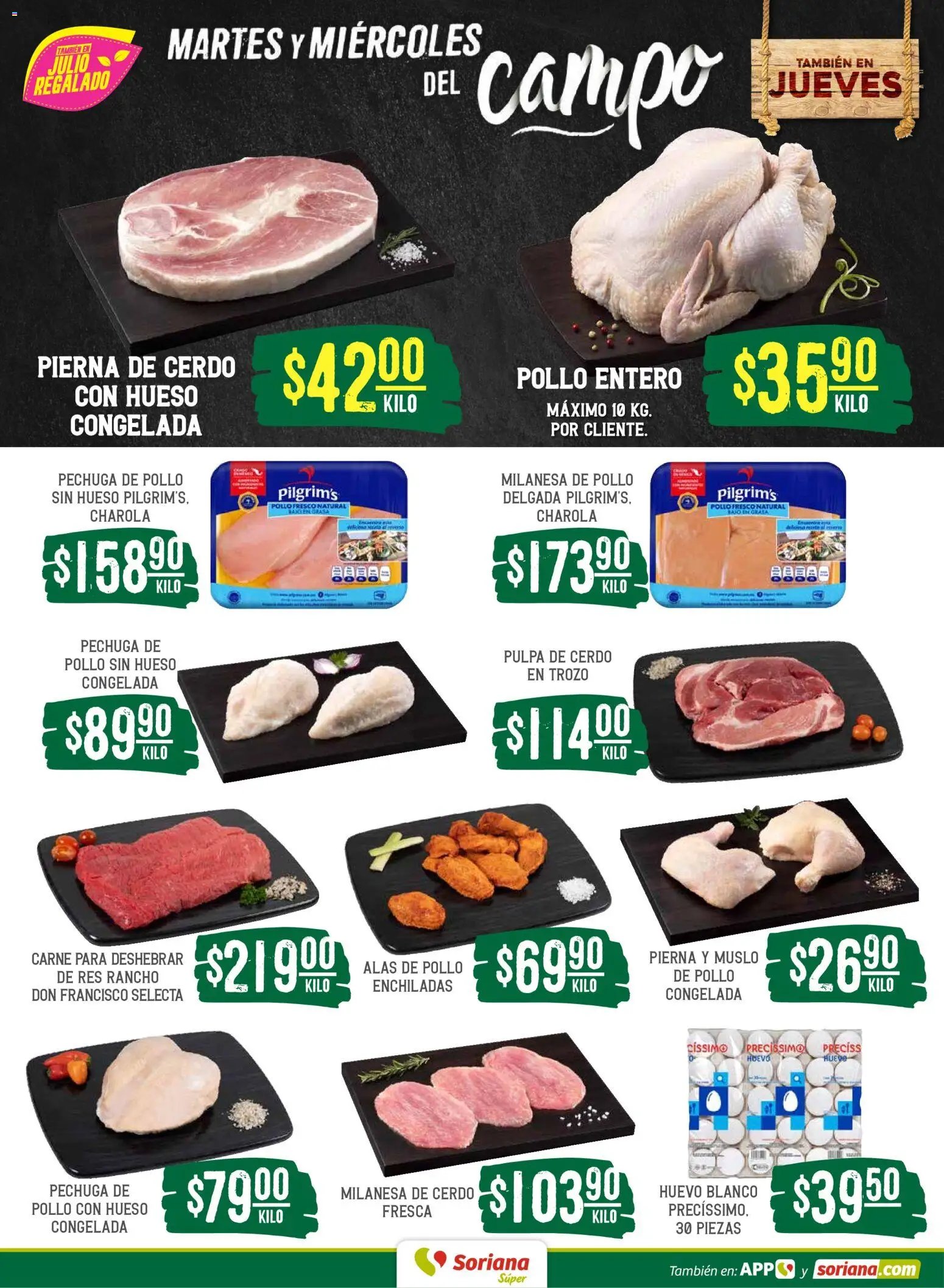 Soriana oferta desde 16/06/2026 Soriana Martes y Miércoles del Campo Súper: Juárez