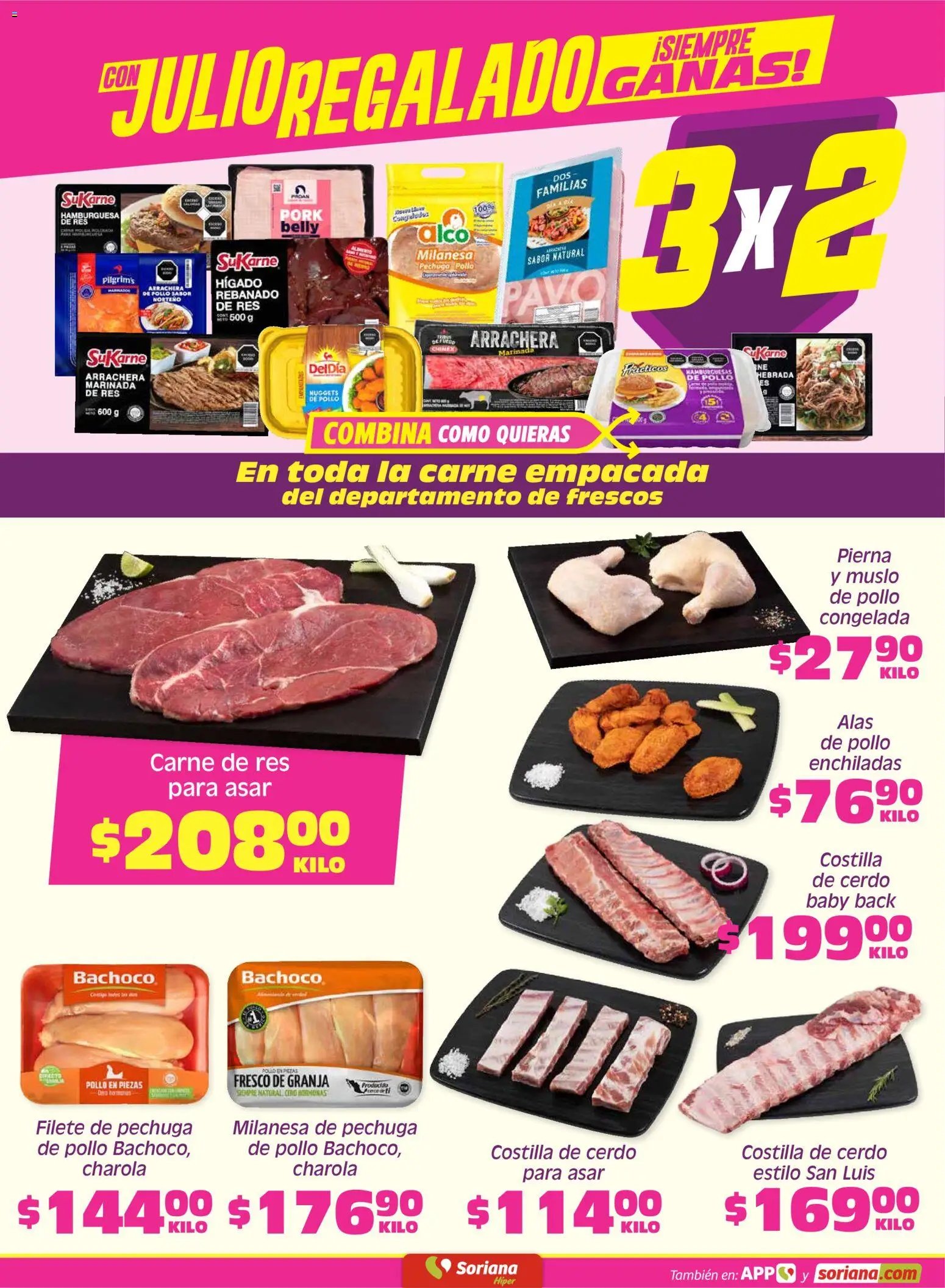 Soriana oferta desde 17/07/2026 Soriana Fin de Semana Híper: Chih, Delicias, Dur y Coah (excepto Saltillo)