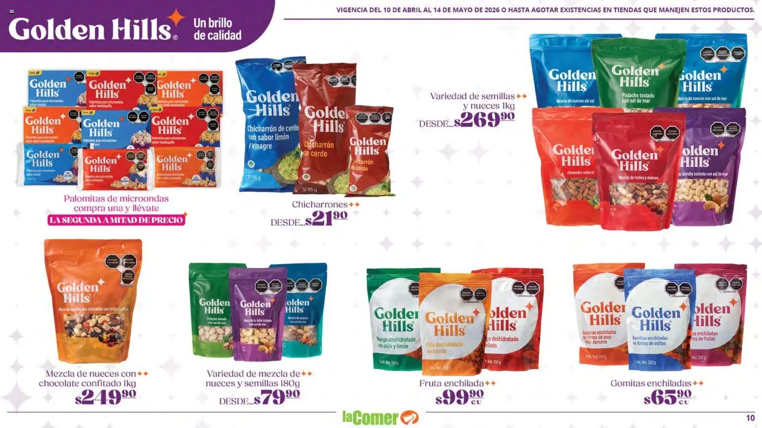 La Comer oferta desde 10/04/2026 La Comer folleto Golden Hills (2026-04-10 - 2026-05-14)