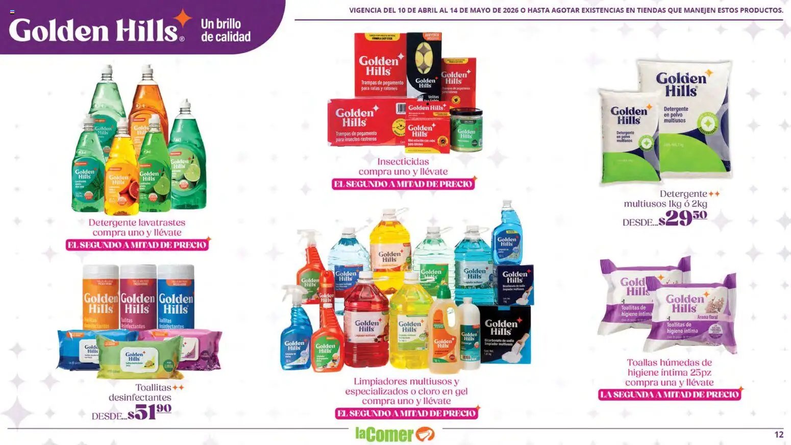 La Comer oferta desde 10/04/2026 La Comer folleto Golden Hills (2026-04-10 - 2026-05-14)