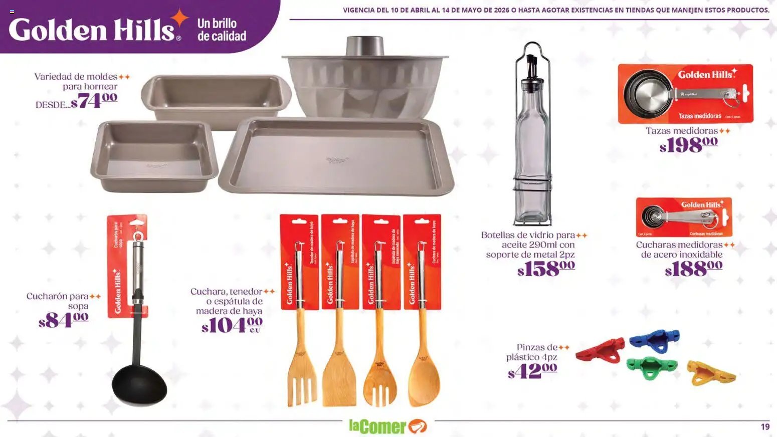 La Comer oferta desde 10/04/2026 La Comer folleto Golden Hills (2026-04-10 - 2026-05-14)