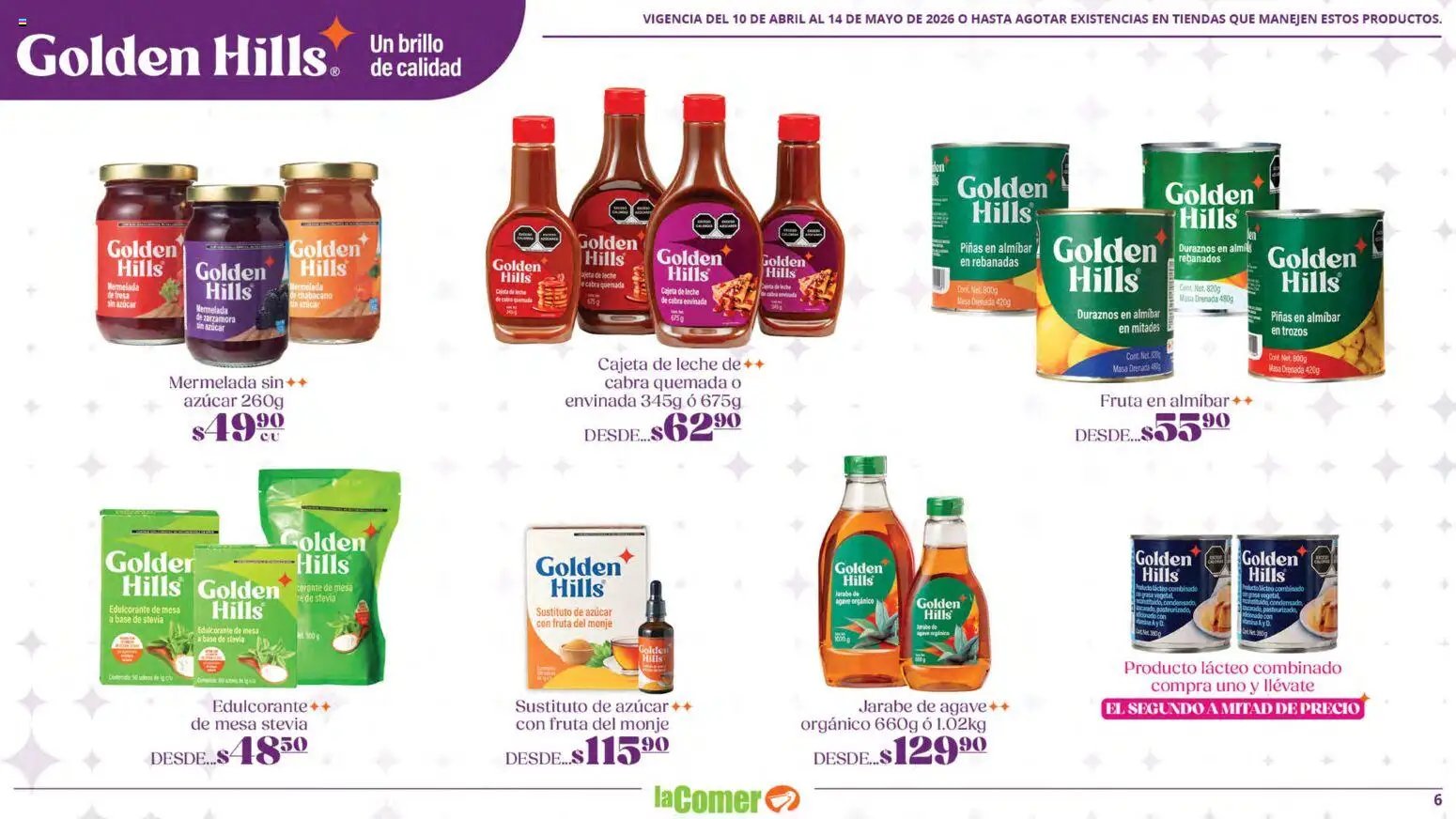 La Comer oferta desde 10/04/2026 La Comer folleto Golden Hills (2026-04-10 - 2026-05-14)