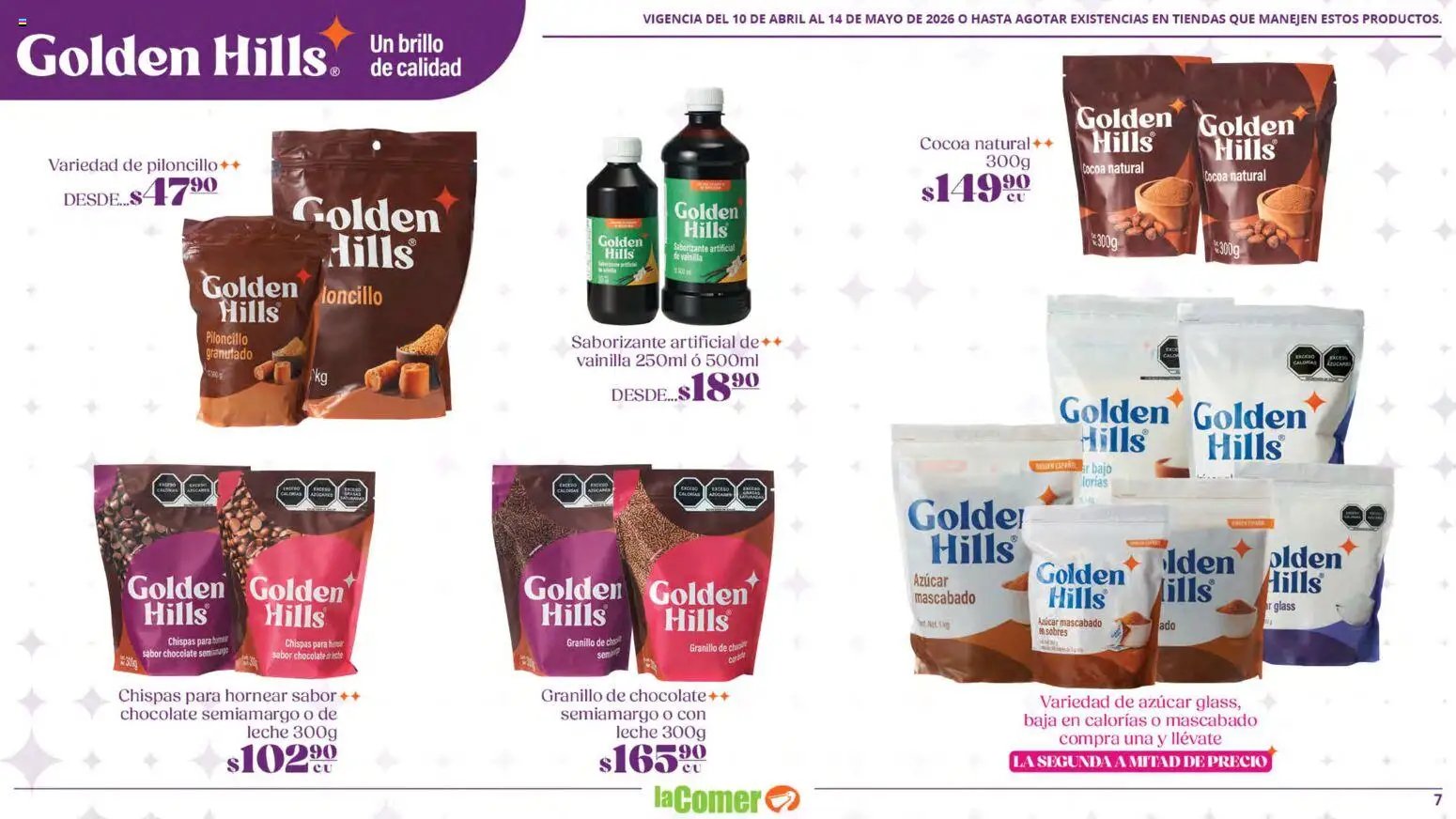 La Comer oferta desde 10/04/2026 La Comer folleto Golden Hills (2026-04-10 - 2026-05-14)