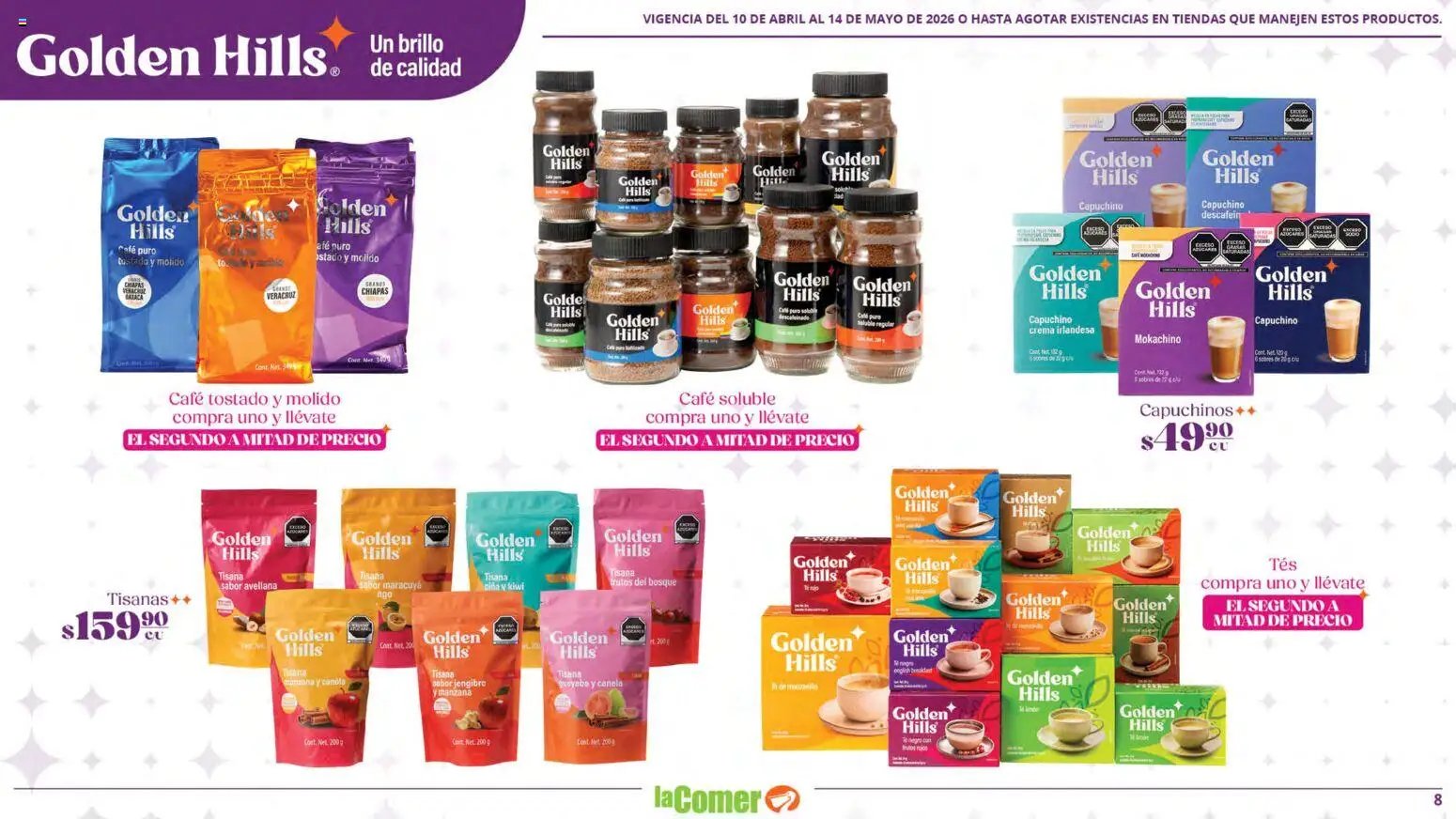 La Comer oferta desde 10/04/2026 La Comer folleto Golden Hills (2026-04-10 - 2026-05-14)