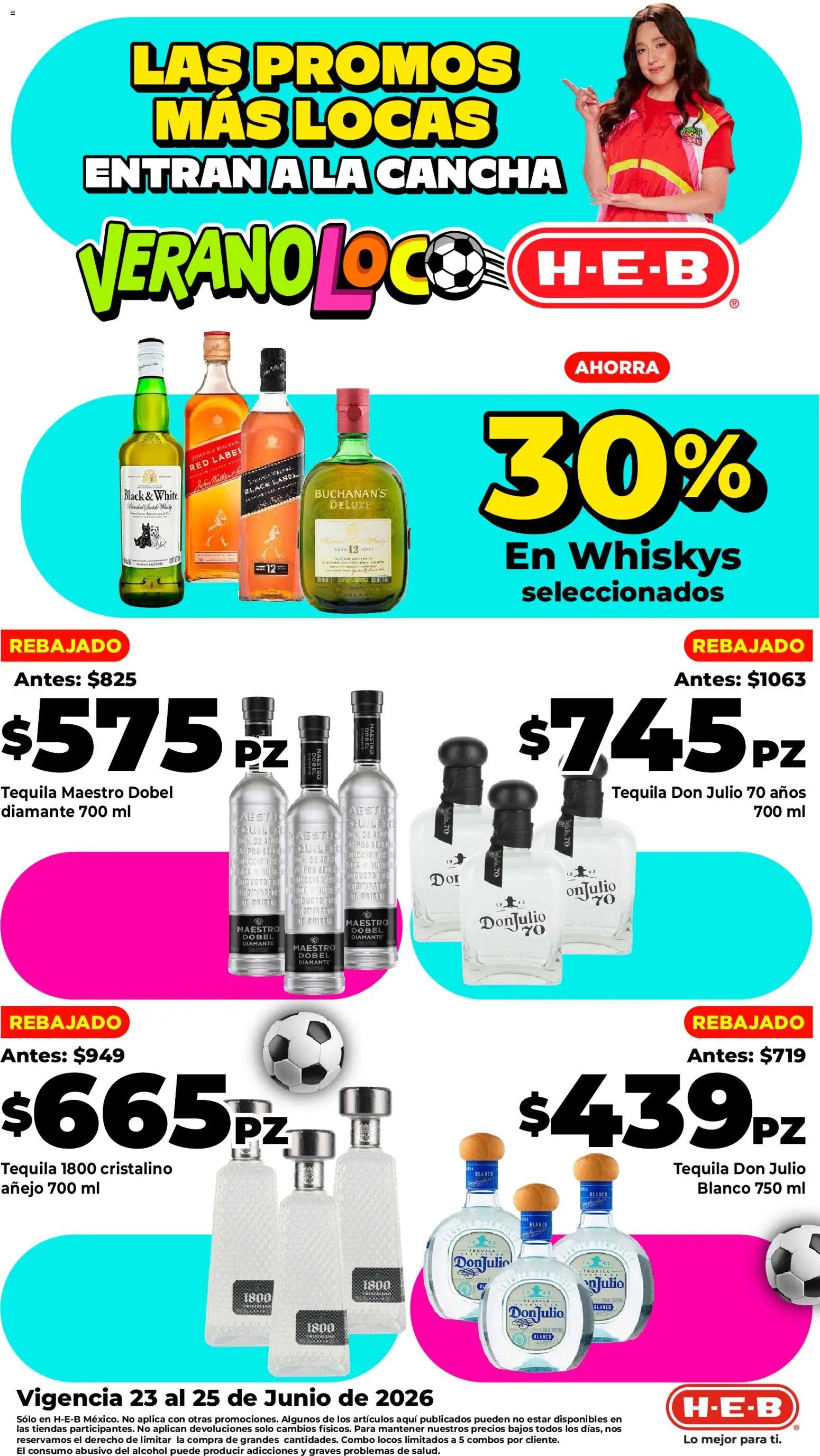 H-E-B oferta desde 23/06/2026 H-E-B folleto Las promos más locas