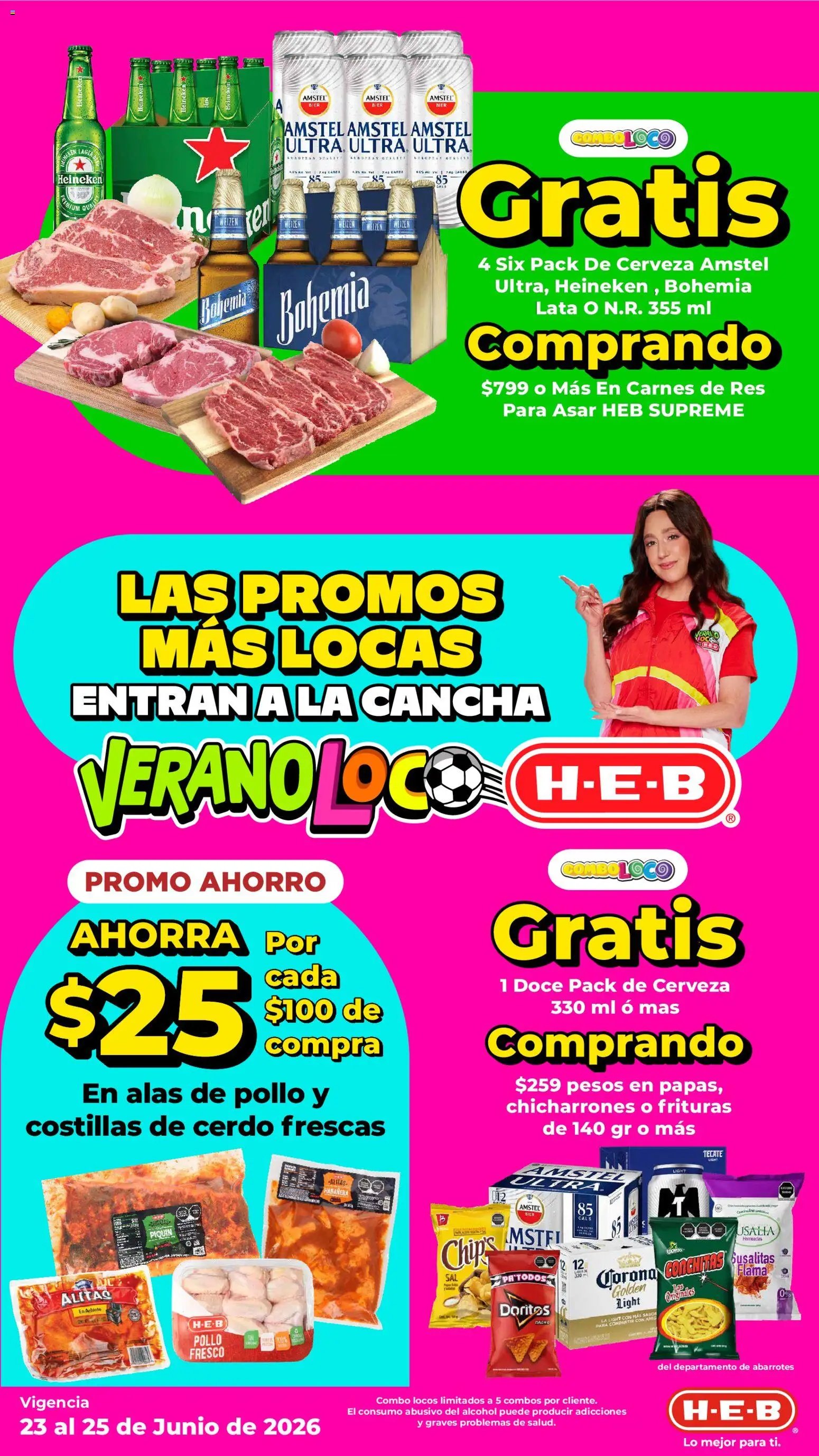 H-E-B oferta desde 23/06/2026 H-E-B folleto Las promos más locas