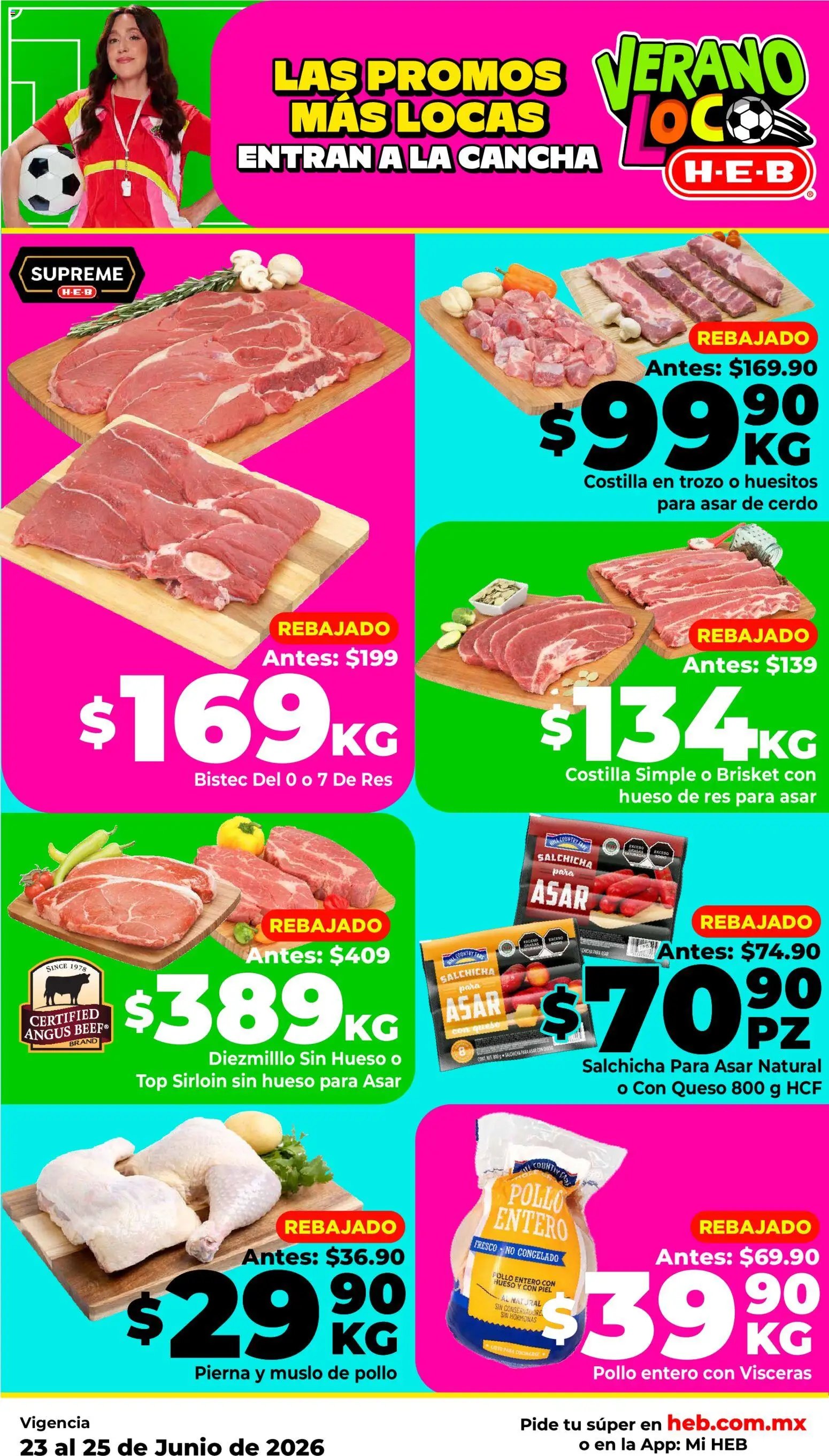 H-E-B oferta desde 23/06/2026 H-E-B folleto Las promos más locas
