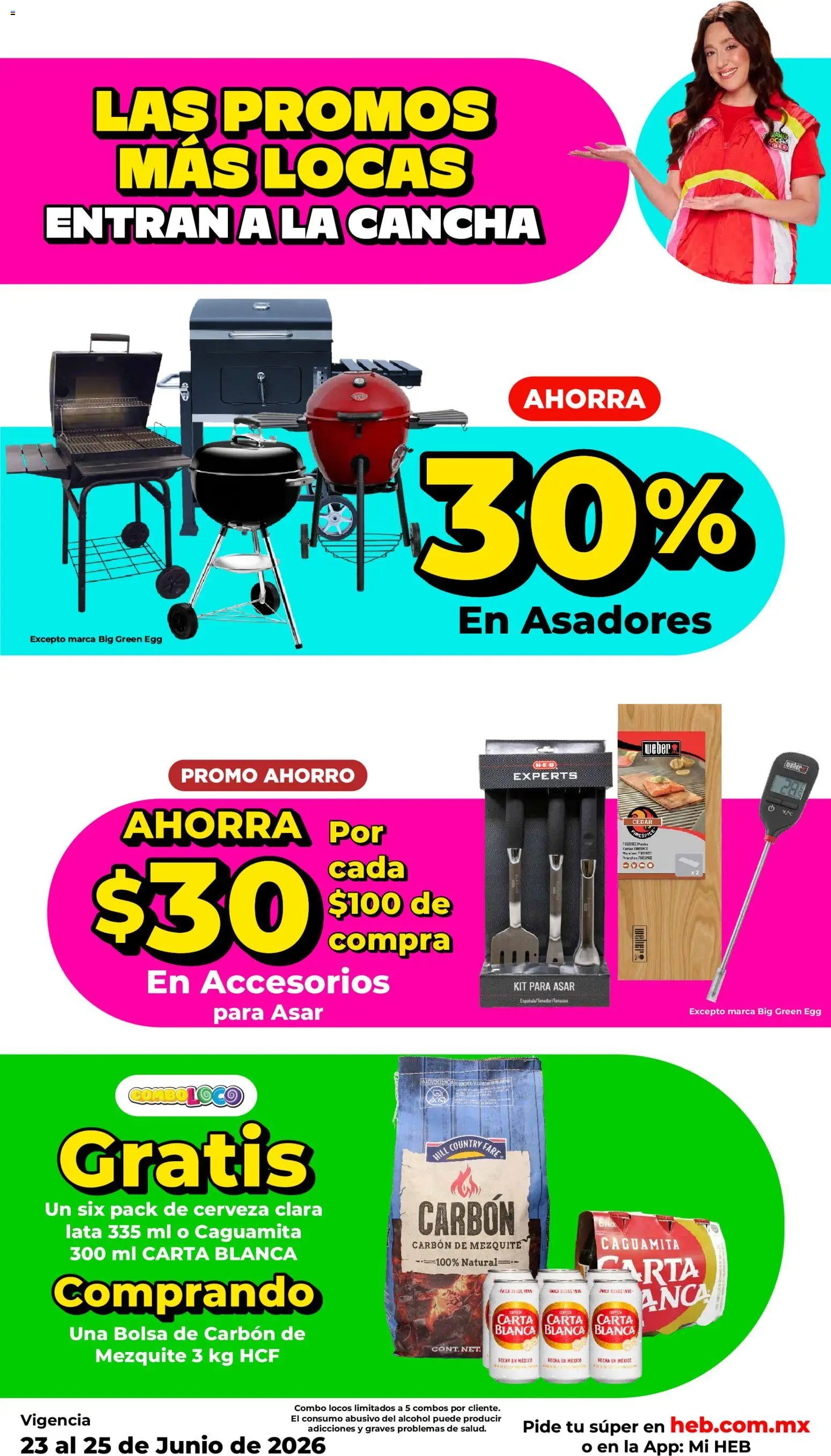 H-E-B oferta desde 23/06/2026 H-E-B folleto Las promos más locas