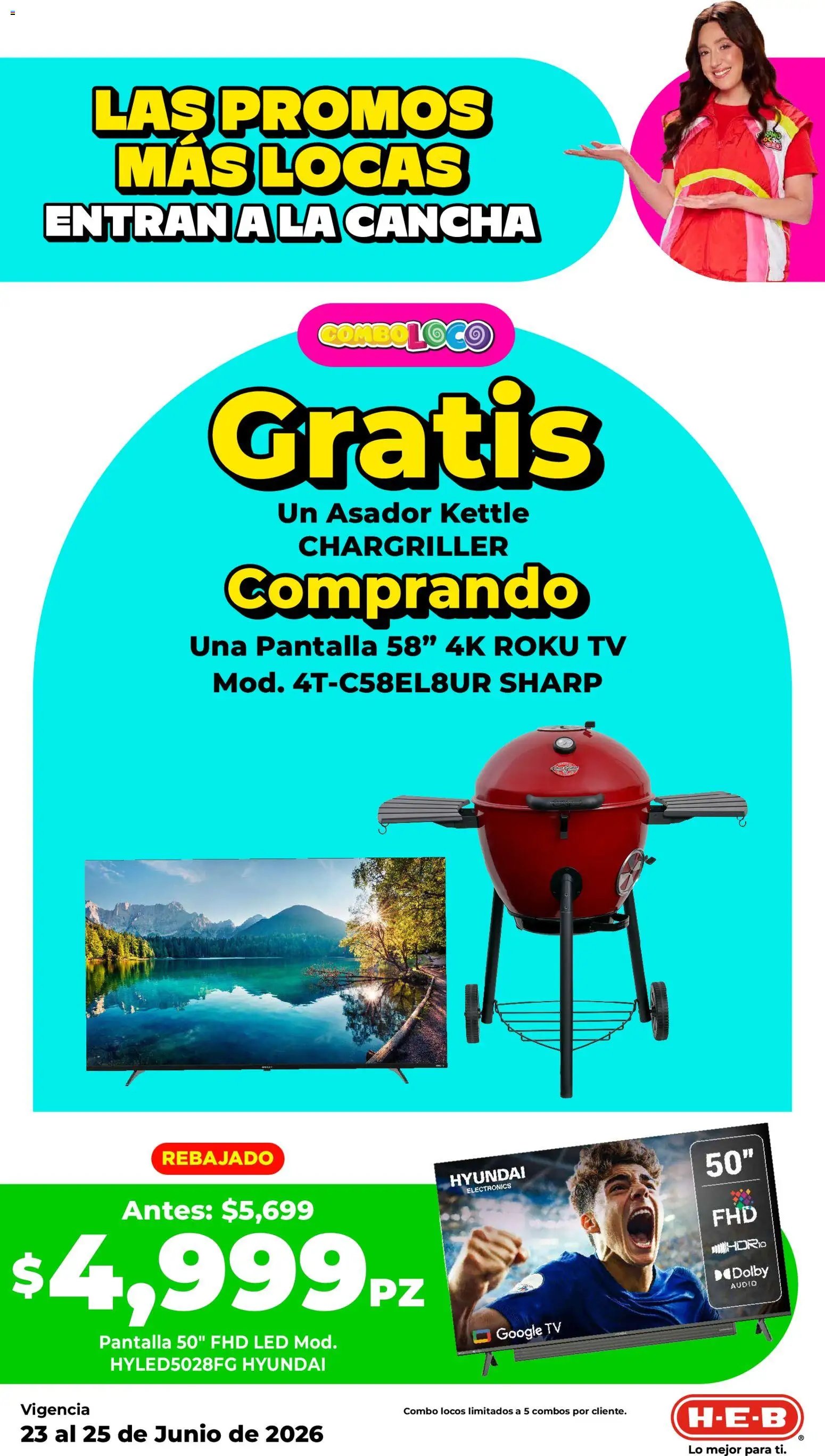 H-E-B oferta desde 23/06/2026 H-E-B folleto Las promos más locas