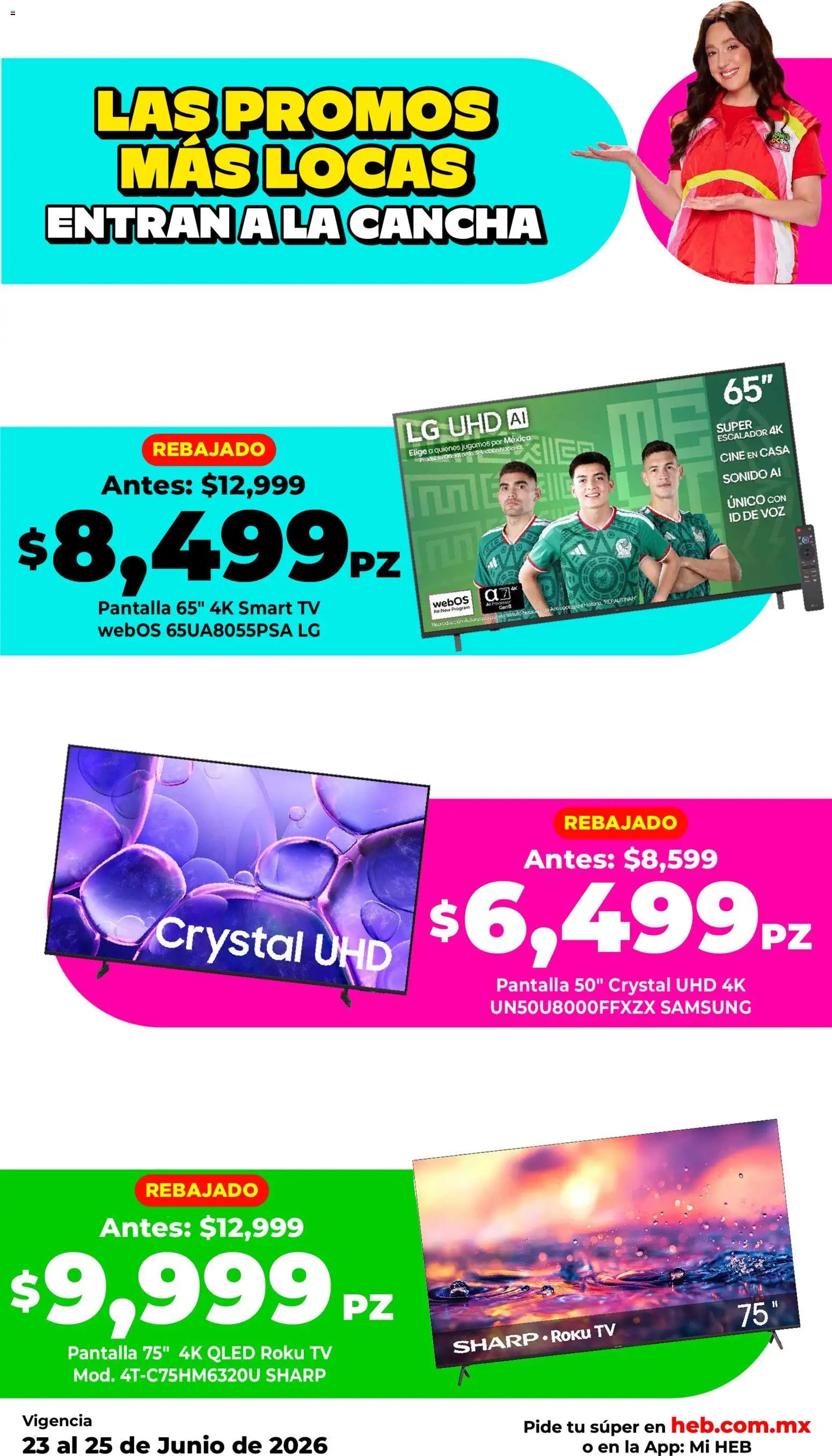 H-E-B oferta desde 23/06/2026 H-E-B folleto Las promos más locas