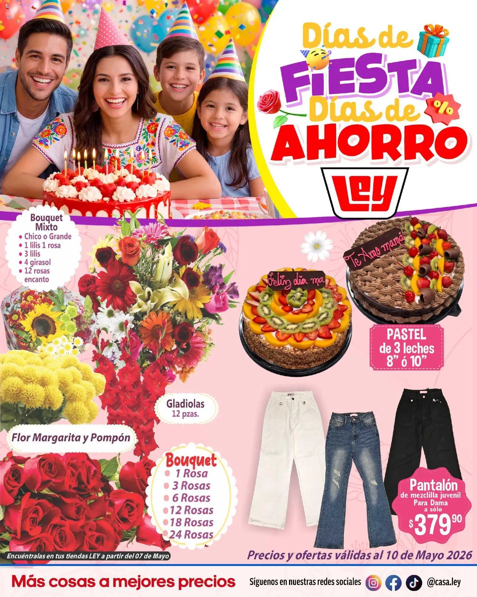 Casa Ley oferta desde 01/05/2026 Casa Ley folleto Suplemento del Día de la Madre (2026-05-01 - 2026-05-10)