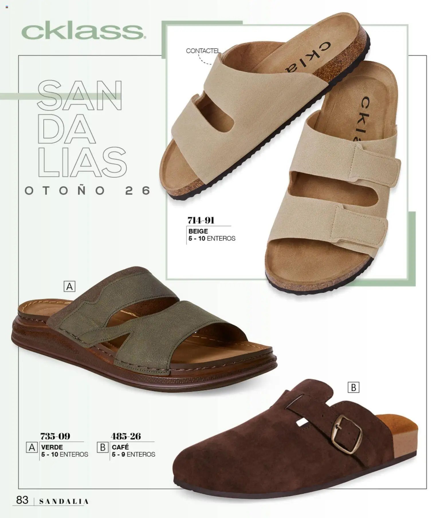 Cklass oferta desde 08/07/2026 Cklass catálogo Sandalias
