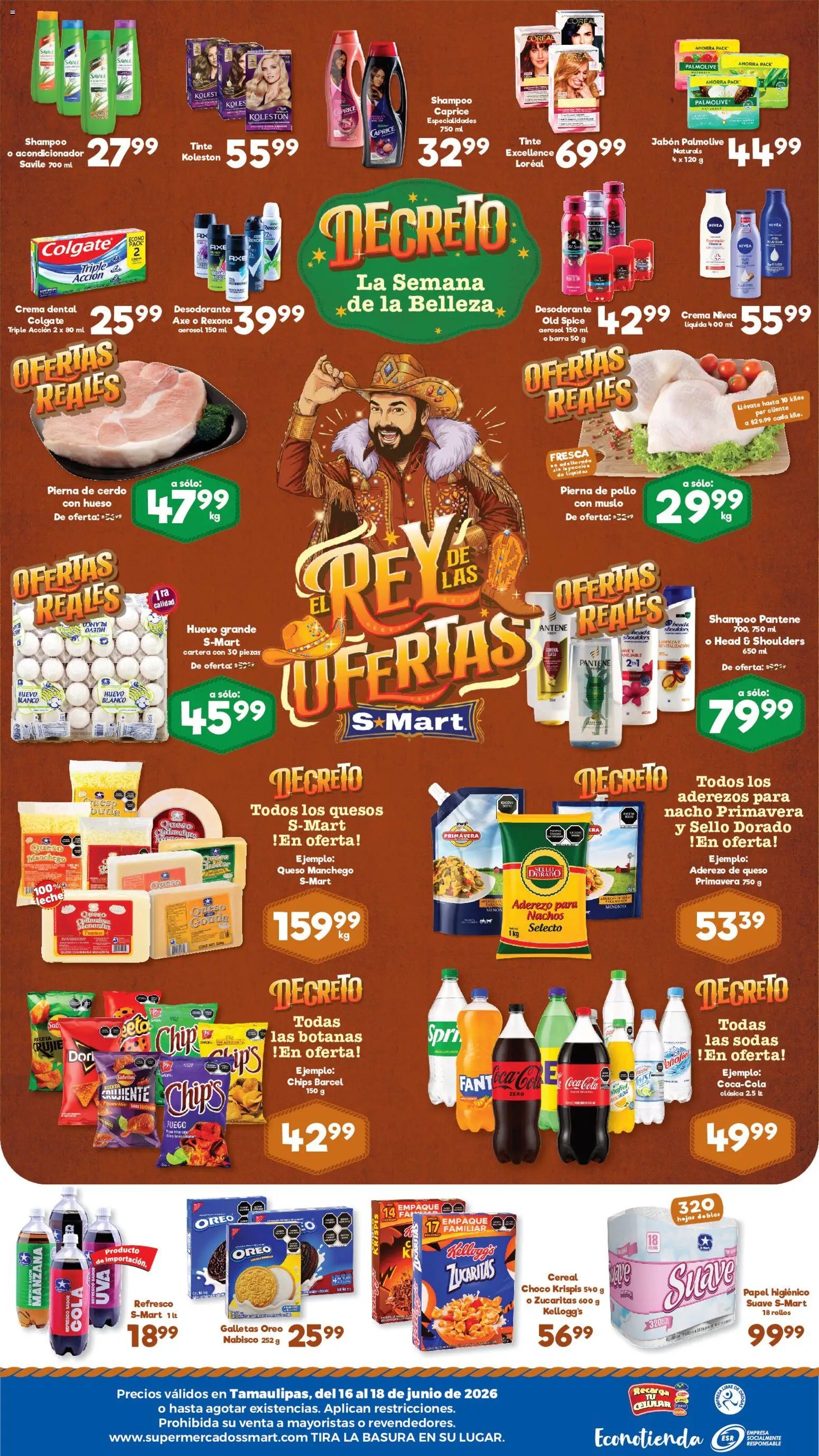 S-Mart oferta desde 16/06/2026 S-Mart folleto Nuevo Laredo
