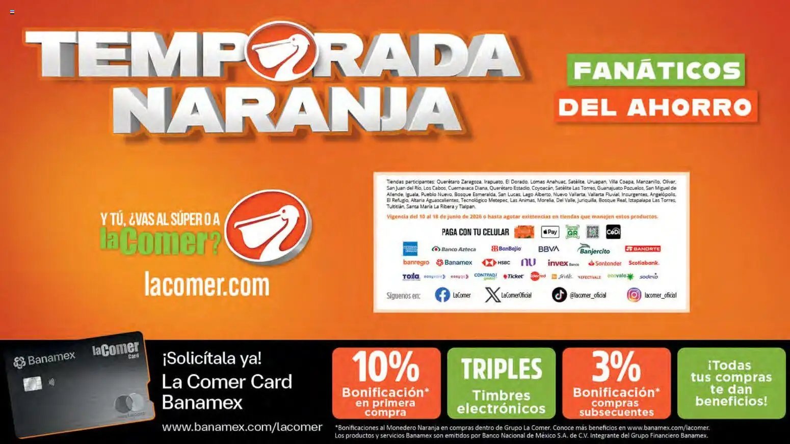 La Comer oferta desde 10/06/2026 La Comer folleto