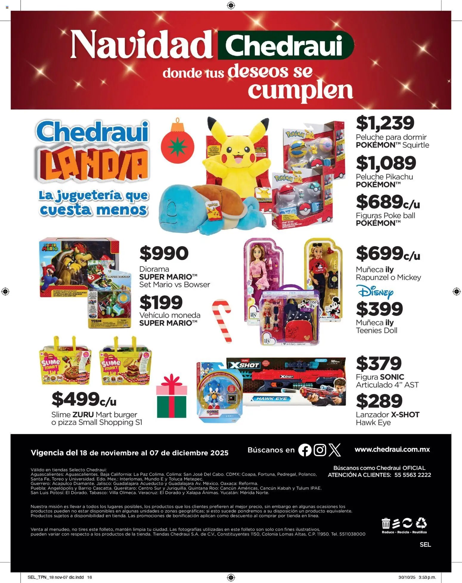 Chedraui oferta desde 18/11/2025 Folleto Llevarte más cuesta menos (2025-11-18 - 2025-12-07)
