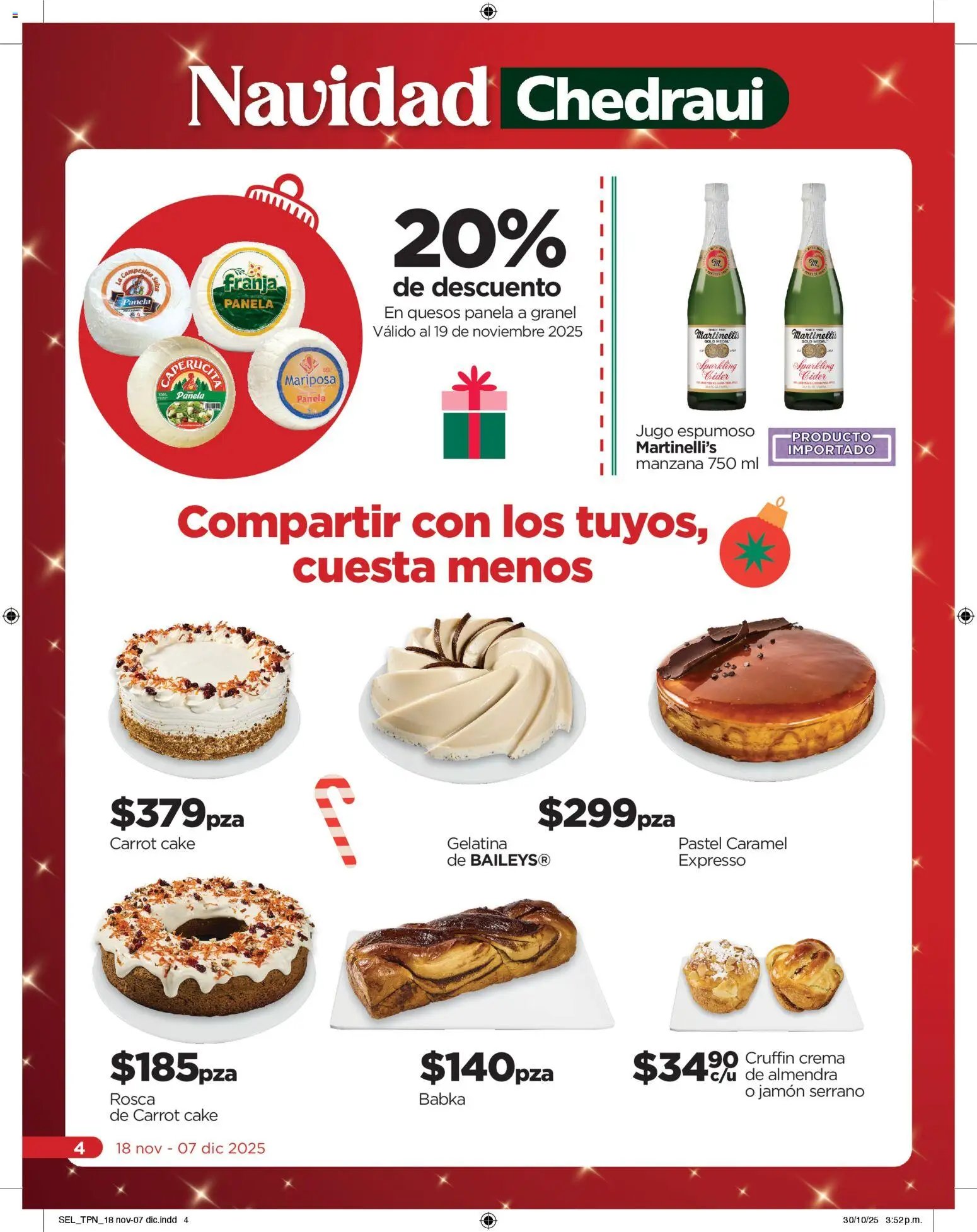 Chedraui oferta desde 18/11/2025 Folleto Llevarte más cuesta menos (2025-11-18 - 2025-12-07)