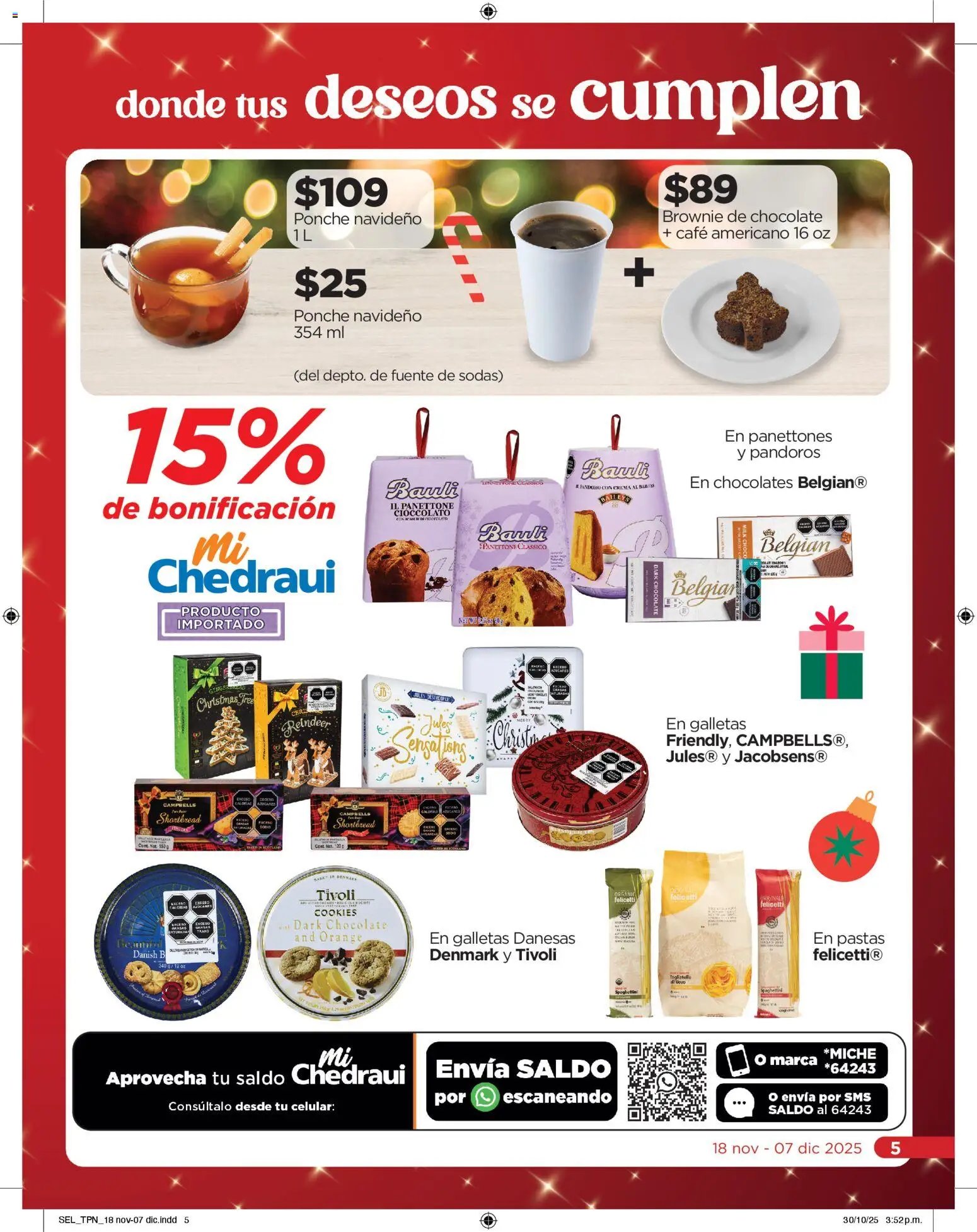 Chedraui oferta desde 18/11/2025 Folleto Llevarte más cuesta menos (2025-11-18 - 2025-12-07)