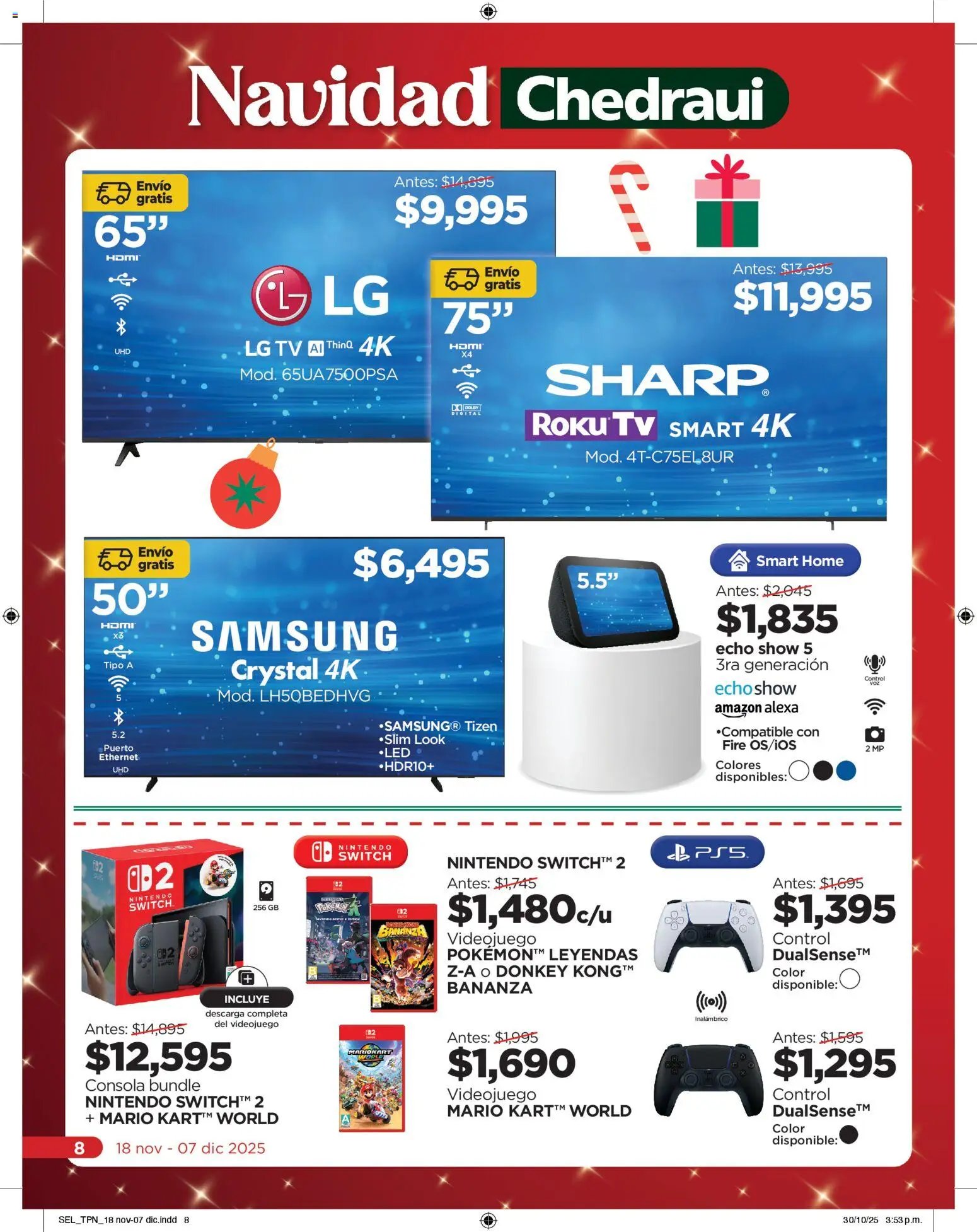 Chedraui oferta desde 18/11/2025 Folleto Llevarte más cuesta menos (2025-11-18 - 2025-12-07)