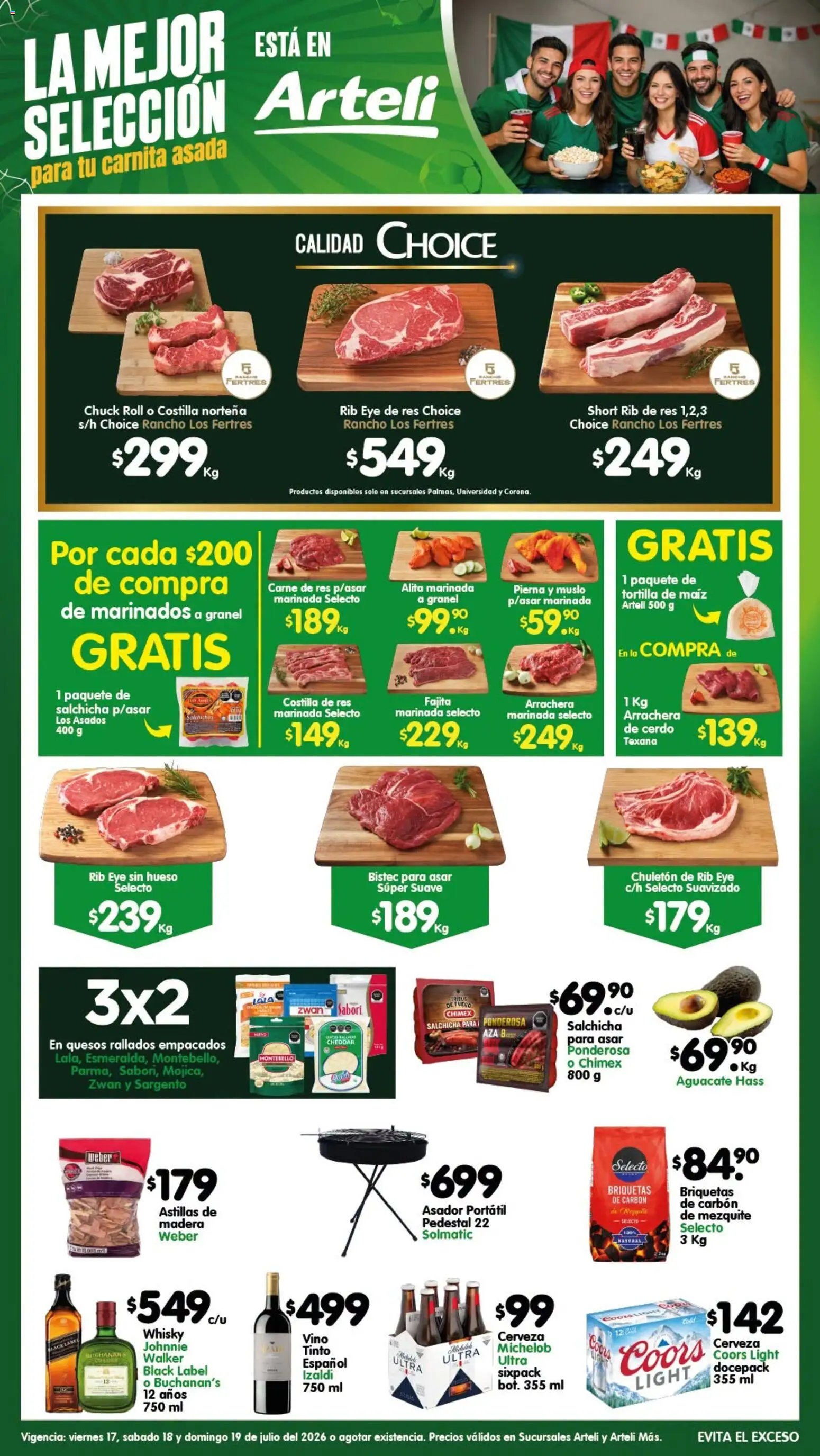 Arteli oferta desde 17/07/2026 Arteli folleto Carnes & Cortes