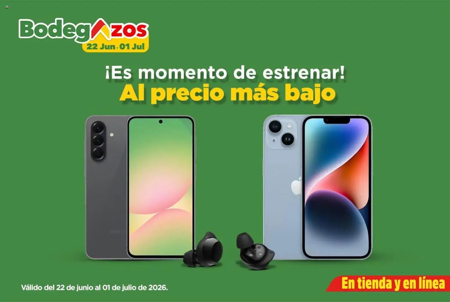 Bodega Aurrerá oferta desde 22/06/2026 Bodega Aurrerá folleto Celular al precio más bajo
