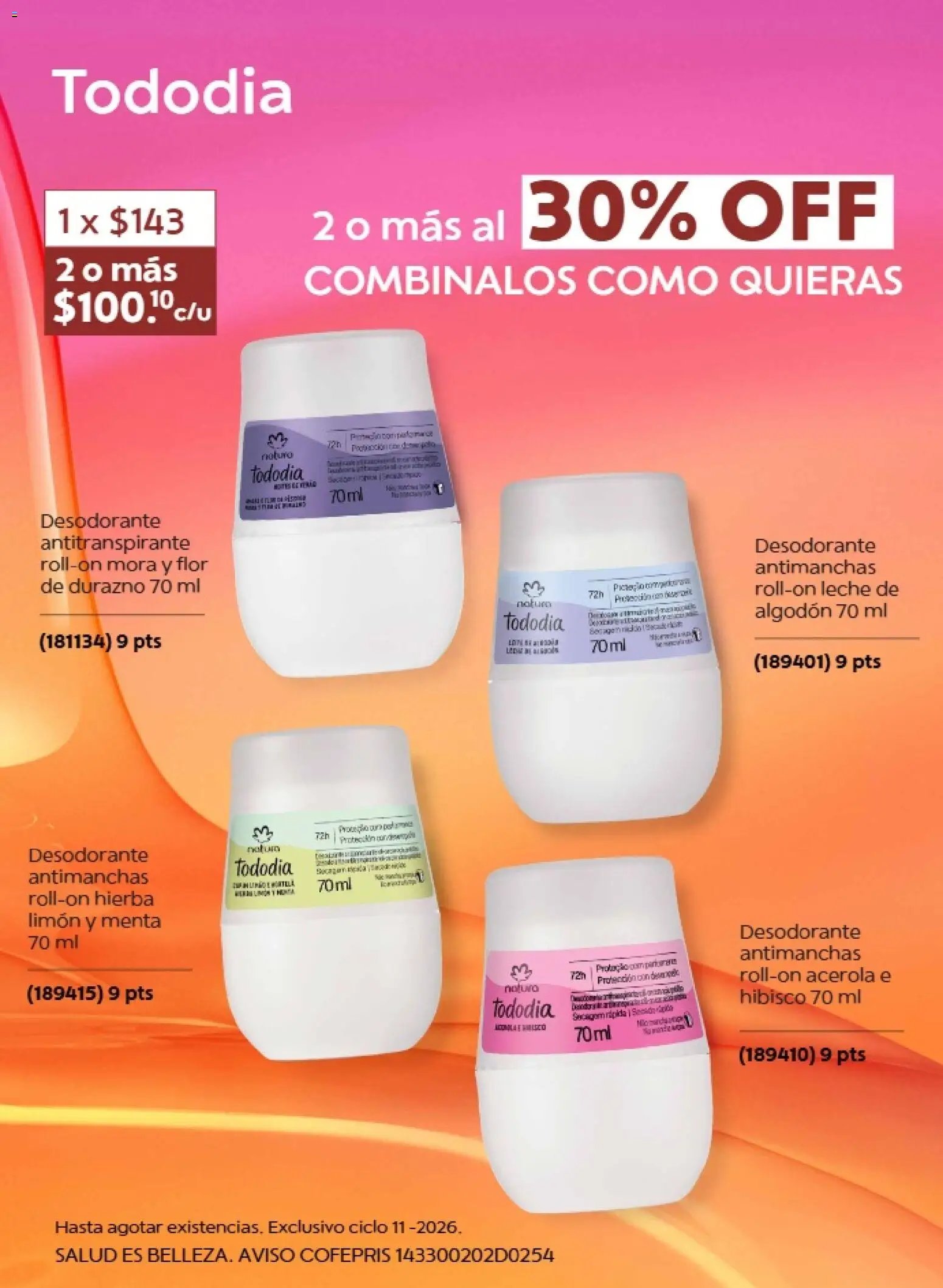 Natura oferta desde 10/07/2026 Natura promociones 11 2026