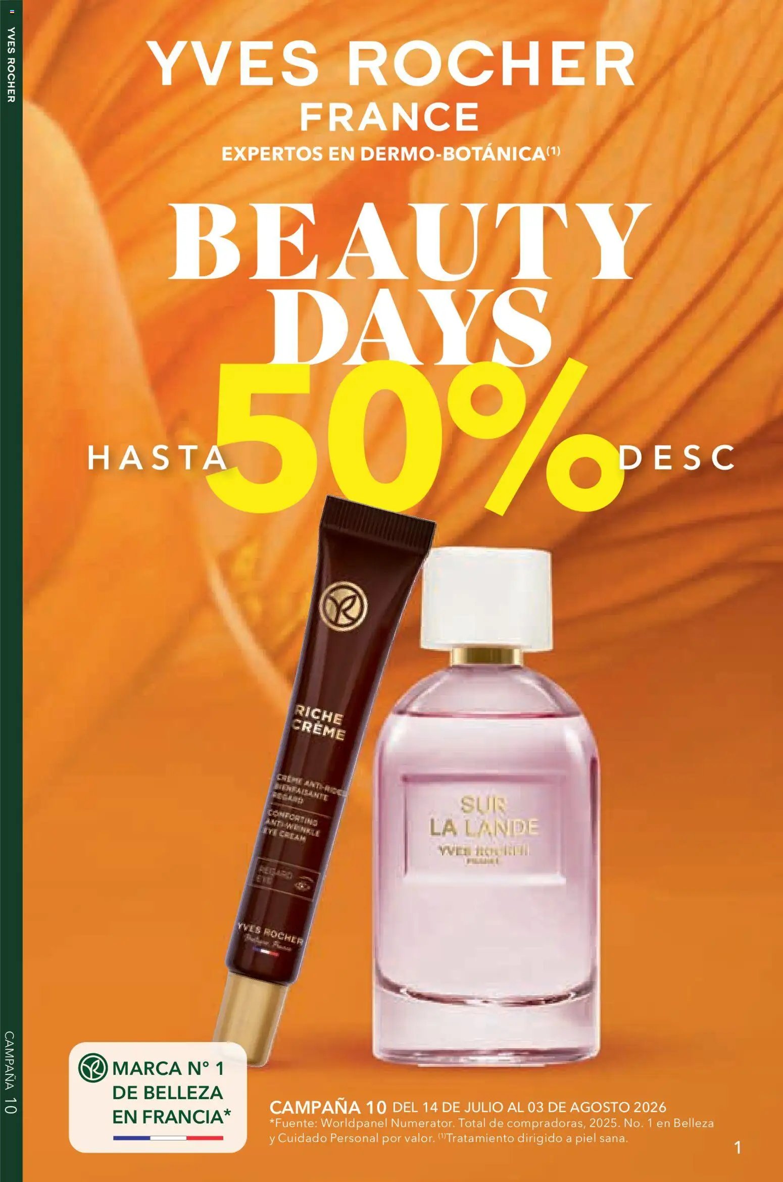 Yves Rocher oferta desde 14/07/2026 Yves Rocher campaña 10 2026