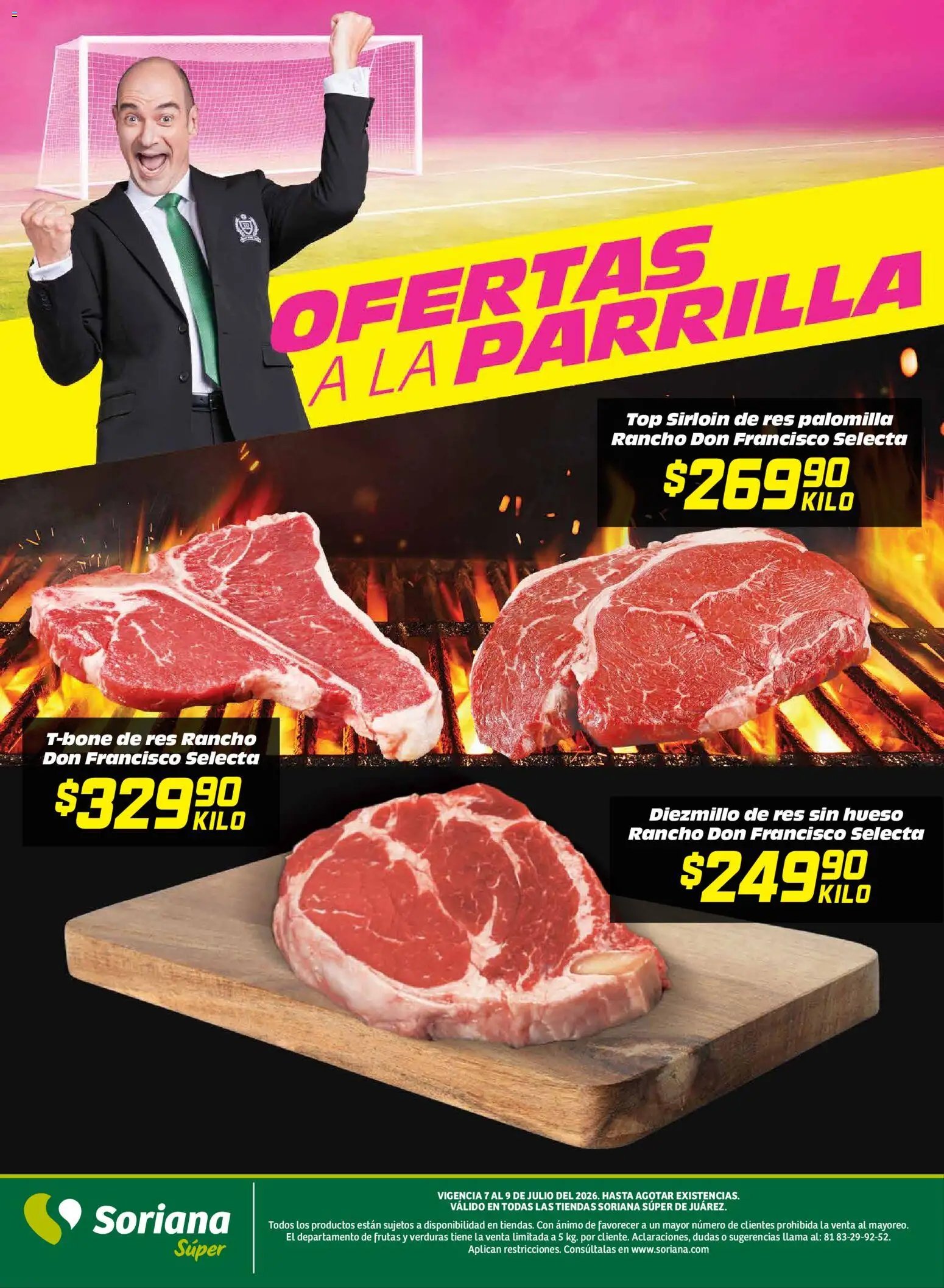 Soriana oferta desde 07/07/2026 Soriana Martes y Miércoles del Campo Súper: Juárez
