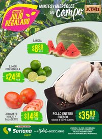 Soriana oferta desde 07/07/2026 Soriana Martes y Miércoles del Campo Súper: Juárez
