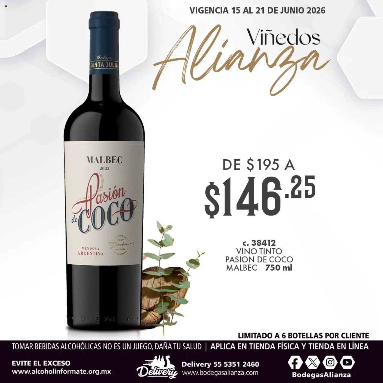Bodegas Alianza oferta desde 15/06/2026 Bodegas Alianza catálogo Viñedos Alianza