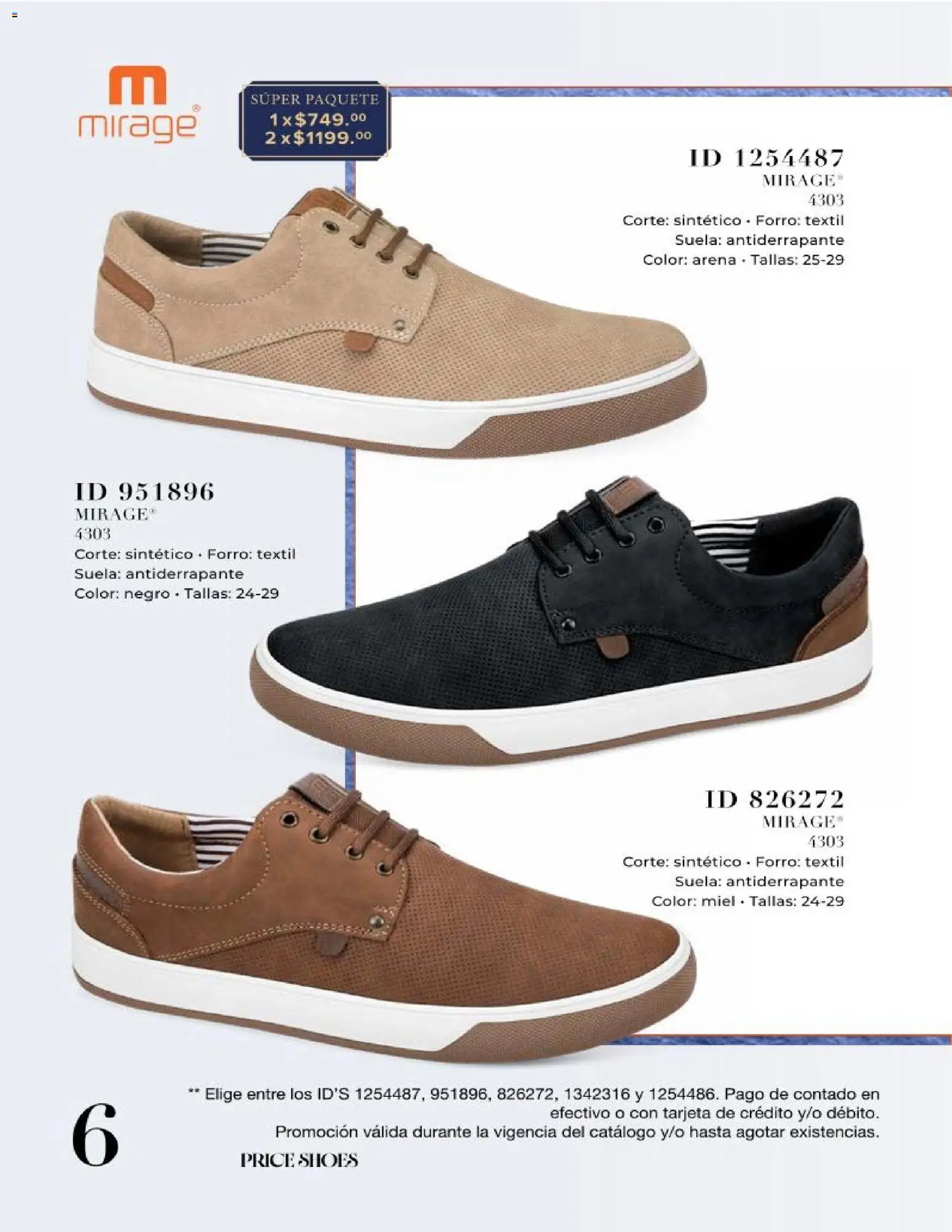 Price Shoes oferta desde 25/06/2026 Price Shoes catálogo Caballeros Mini