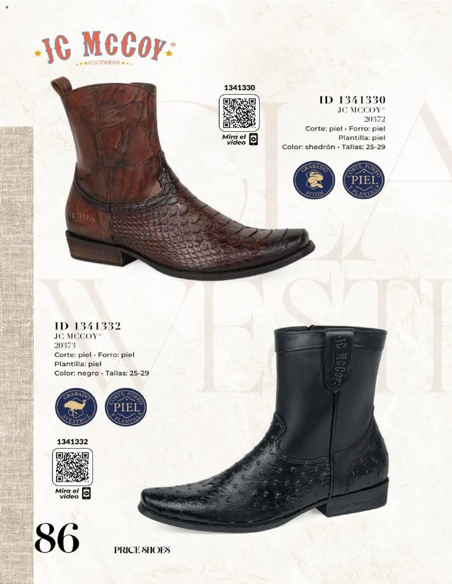 Price Shoes oferta desde 25/06/2026 Price Shoes catálogo Caballeros Mini