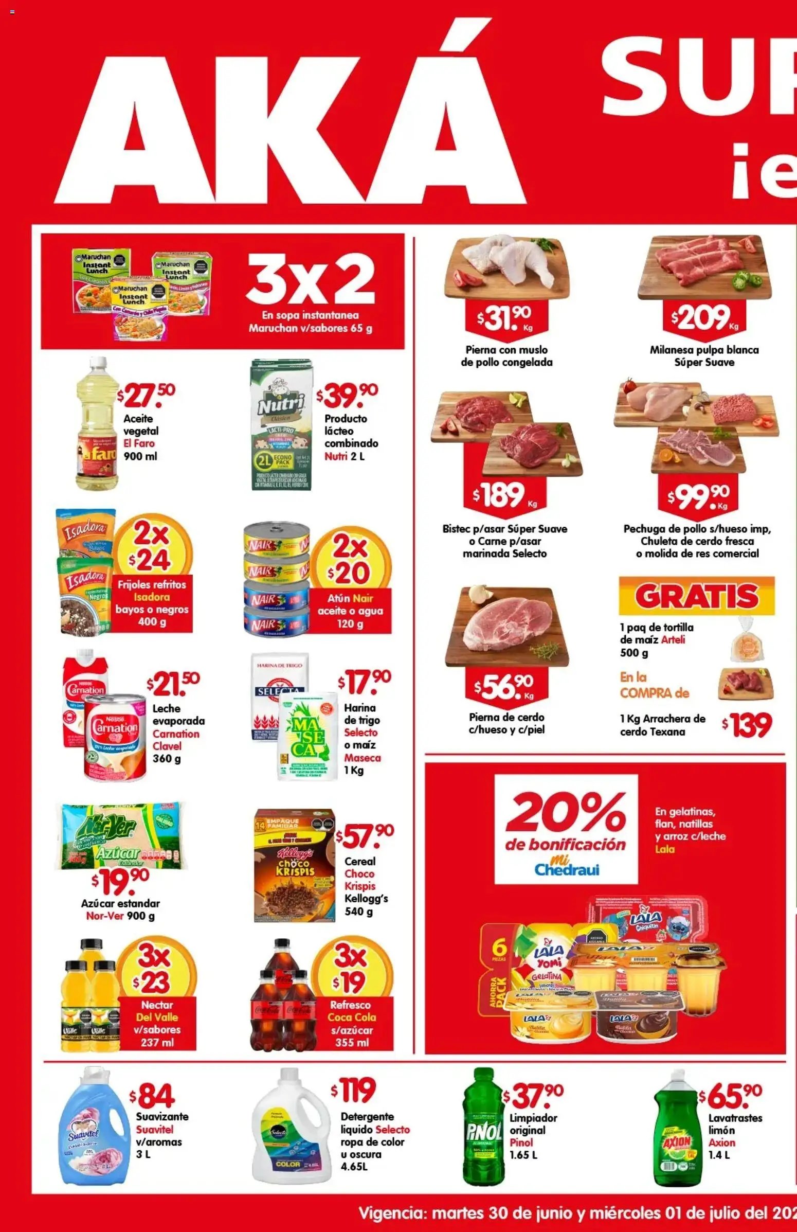 Arteli oferta desde 30/06/2026 Arteli folleto Aká Super Bodega