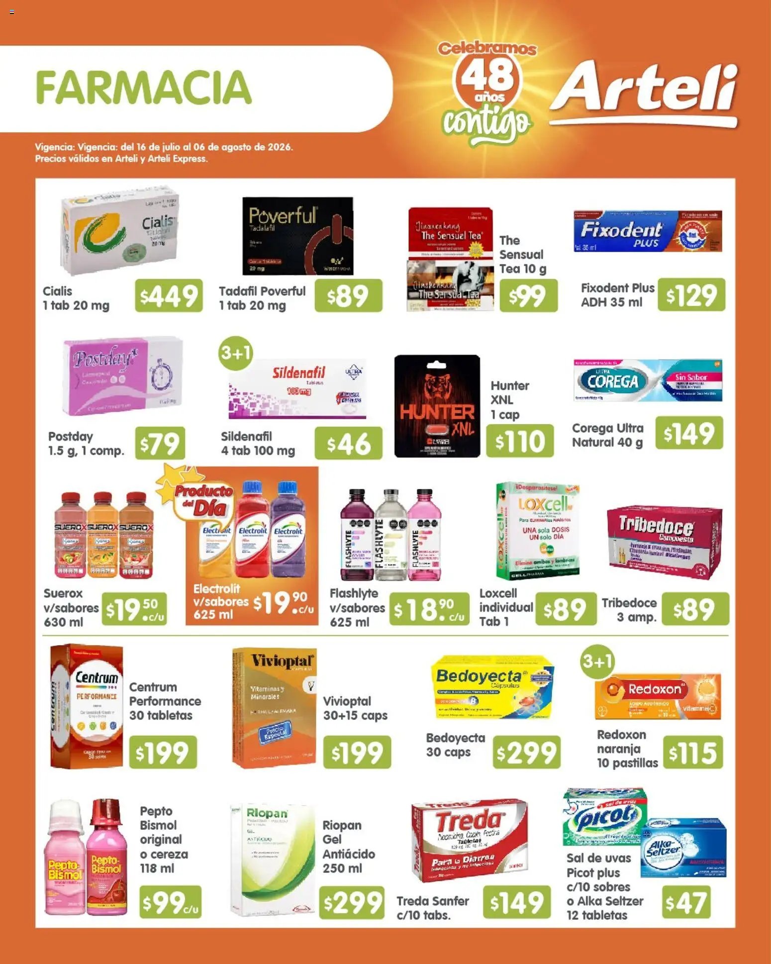 Arteli oferta desde 16/07/2026 Arteli folleto Quincenal