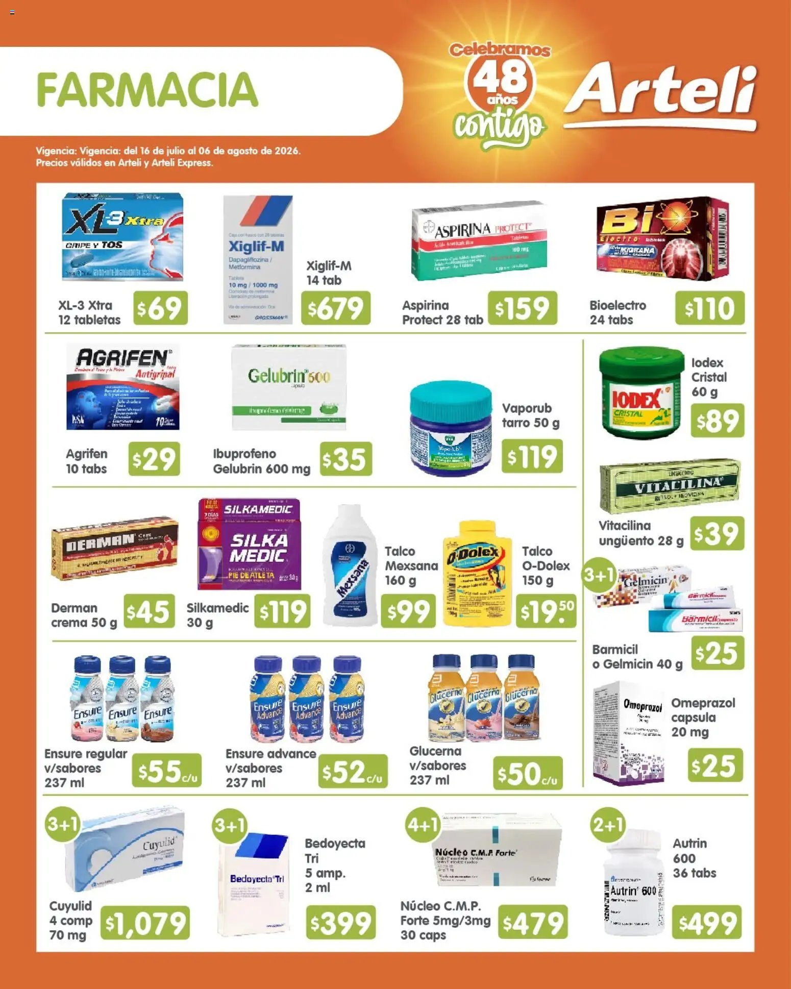 Arteli oferta desde 16/07/2026 Arteli folleto Quincenal