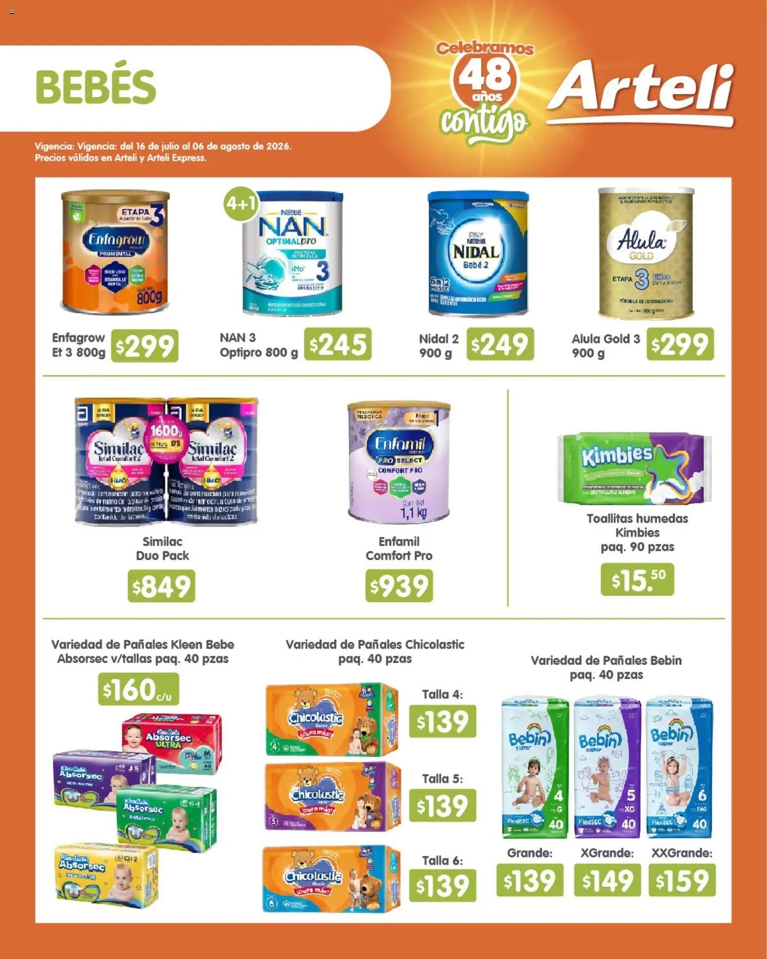 Arteli oferta desde 16/07/2026 Arteli folleto Quincenal