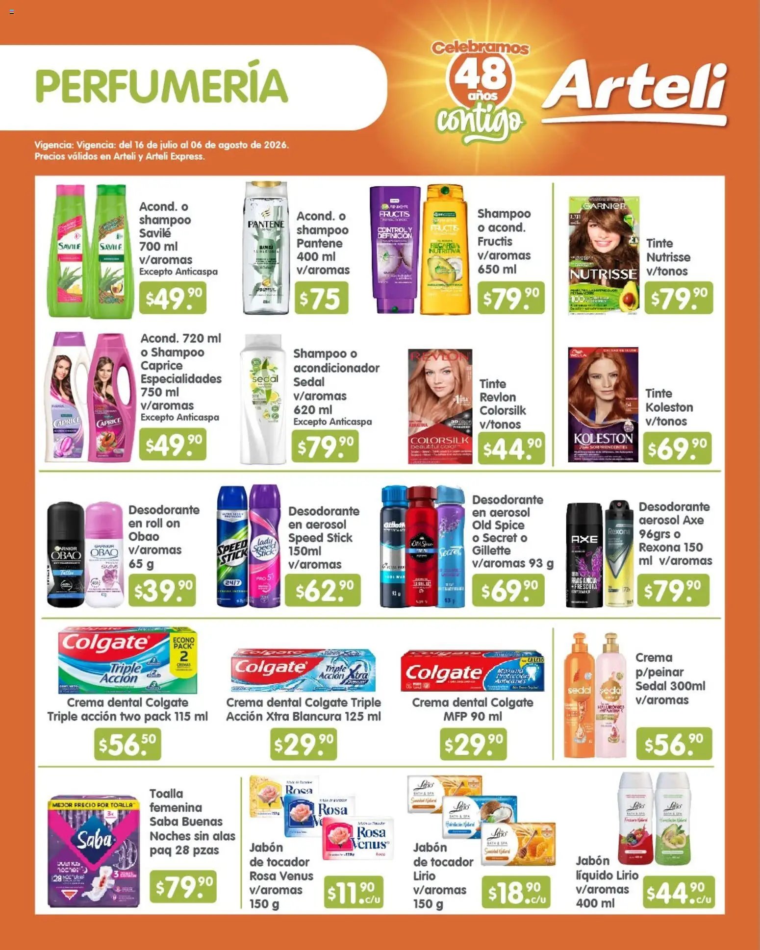 Arteli oferta desde 16/07/2026 Arteli folleto Quincenal