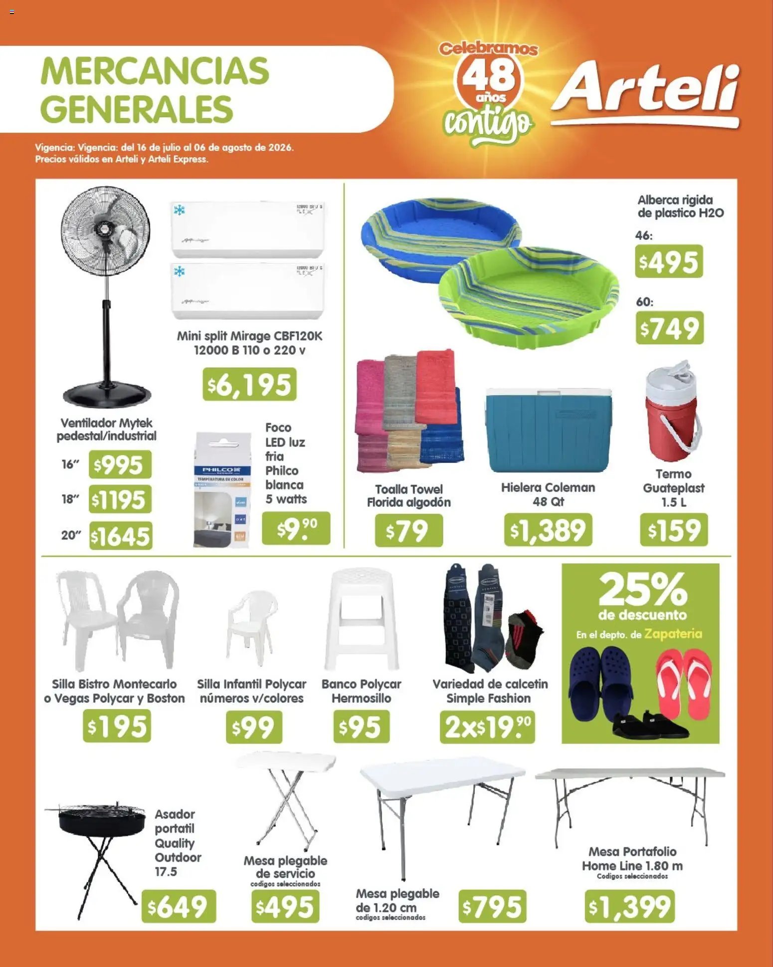 Arteli oferta desde 16/07/2026 Arteli folleto Quincenal