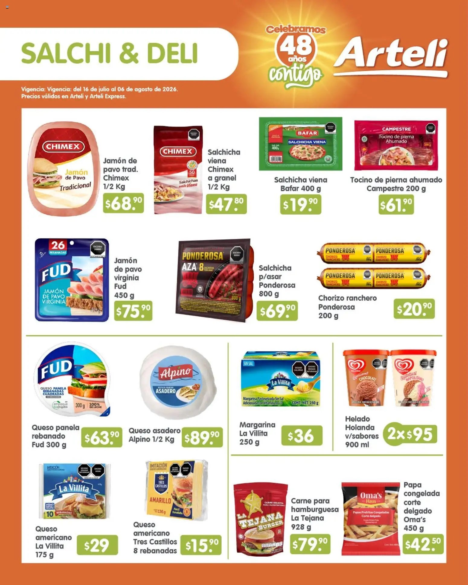 Arteli oferta desde 16/07/2026 Arteli folleto Quincenal
