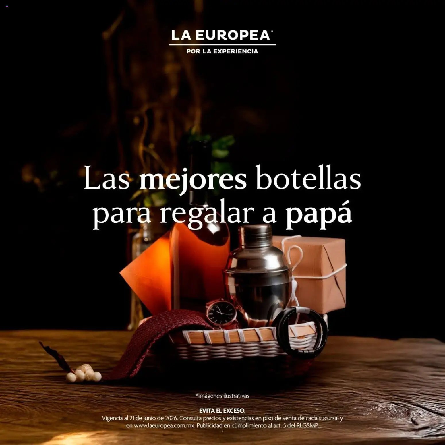 La Europea oferta desde 17/06/2026 La Europea catálogo Las mejores botellas para regalar a papá